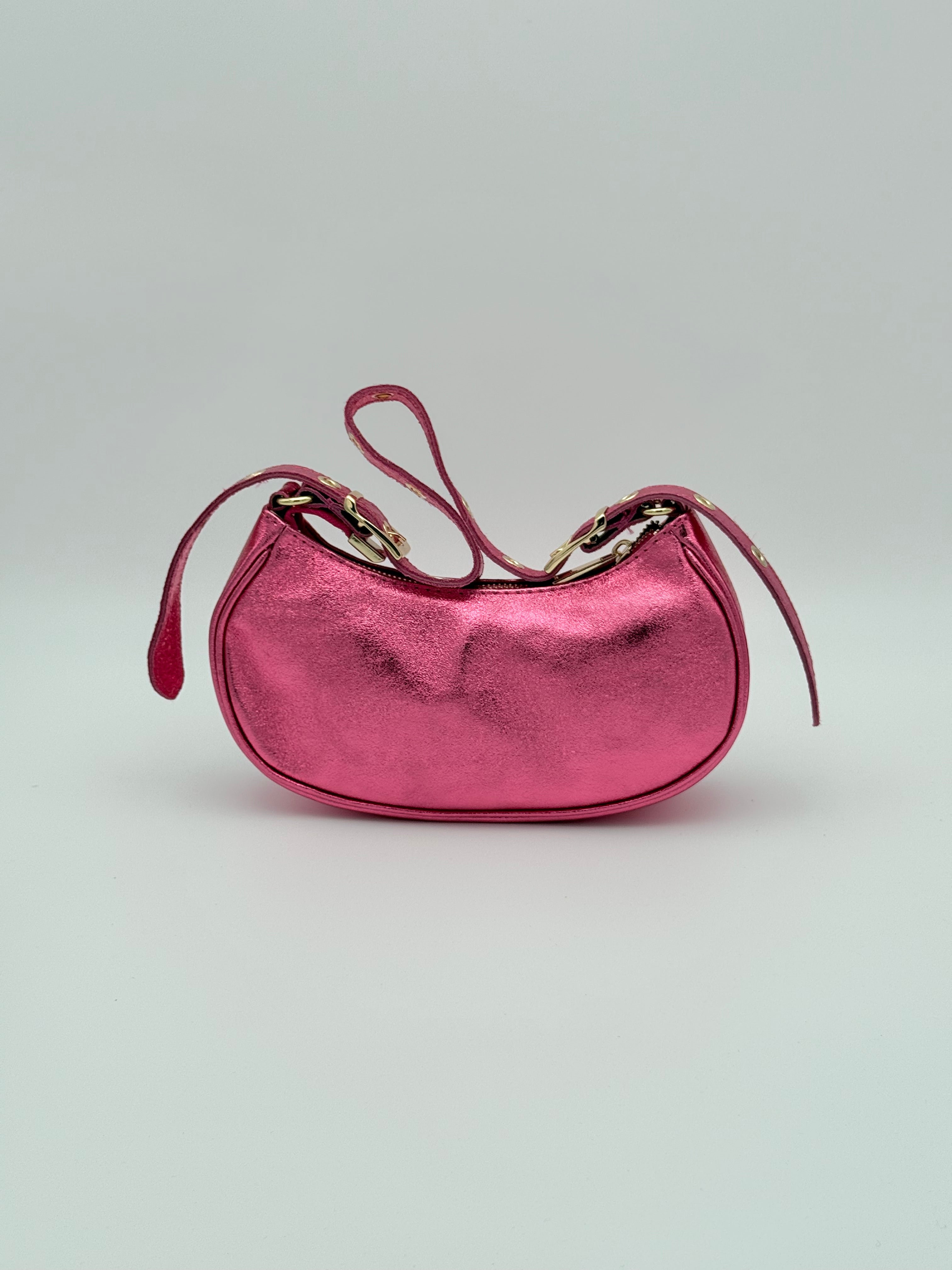 Torino shoulder bag - Metallic pink