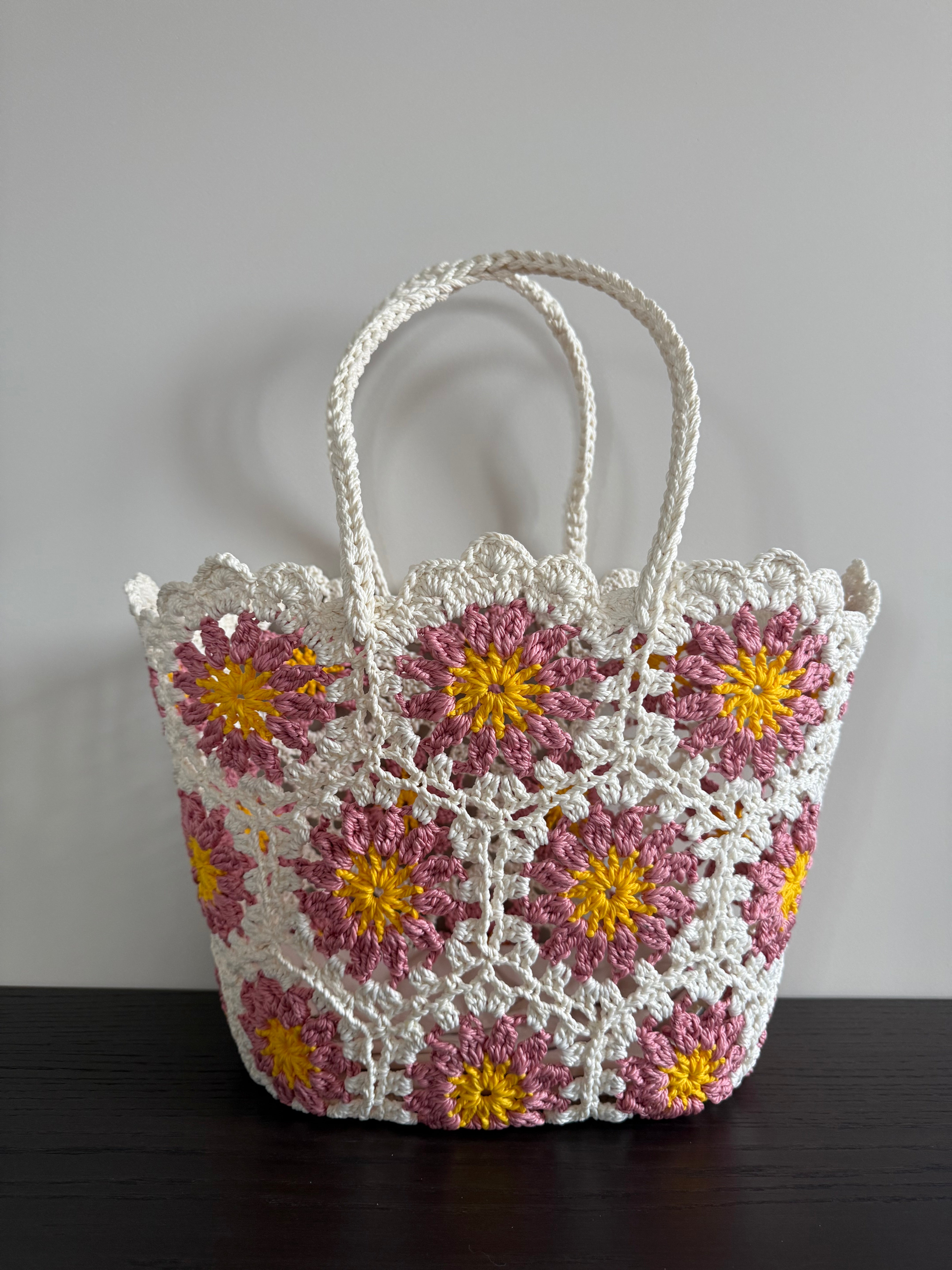 Strandtas Bloemen Roze