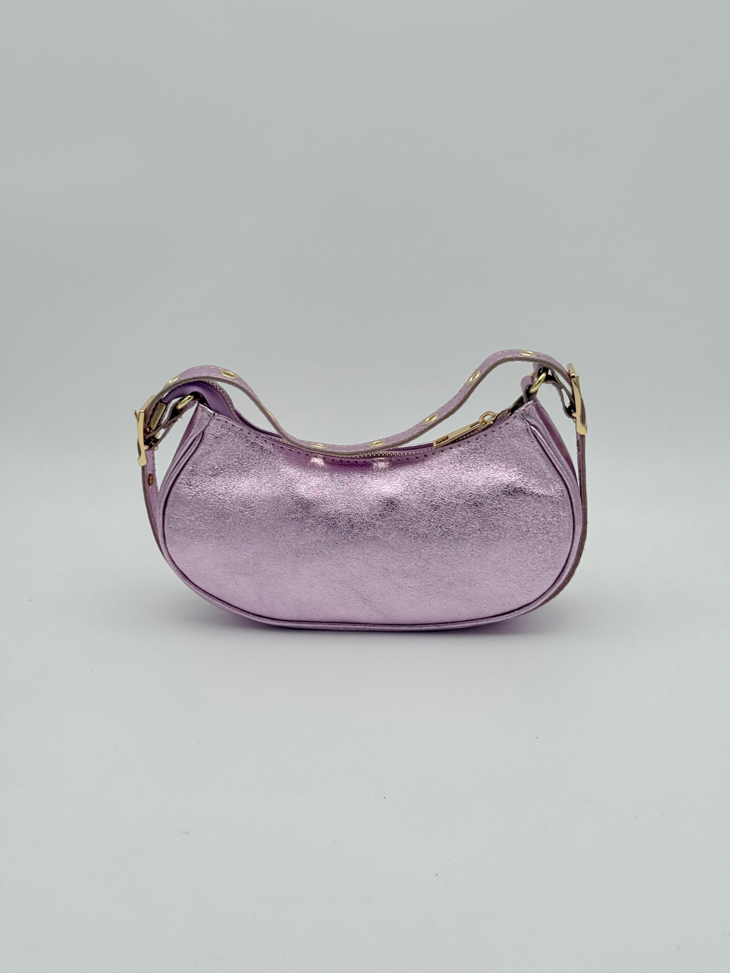 Torino shoulder bag - Metallic lilac