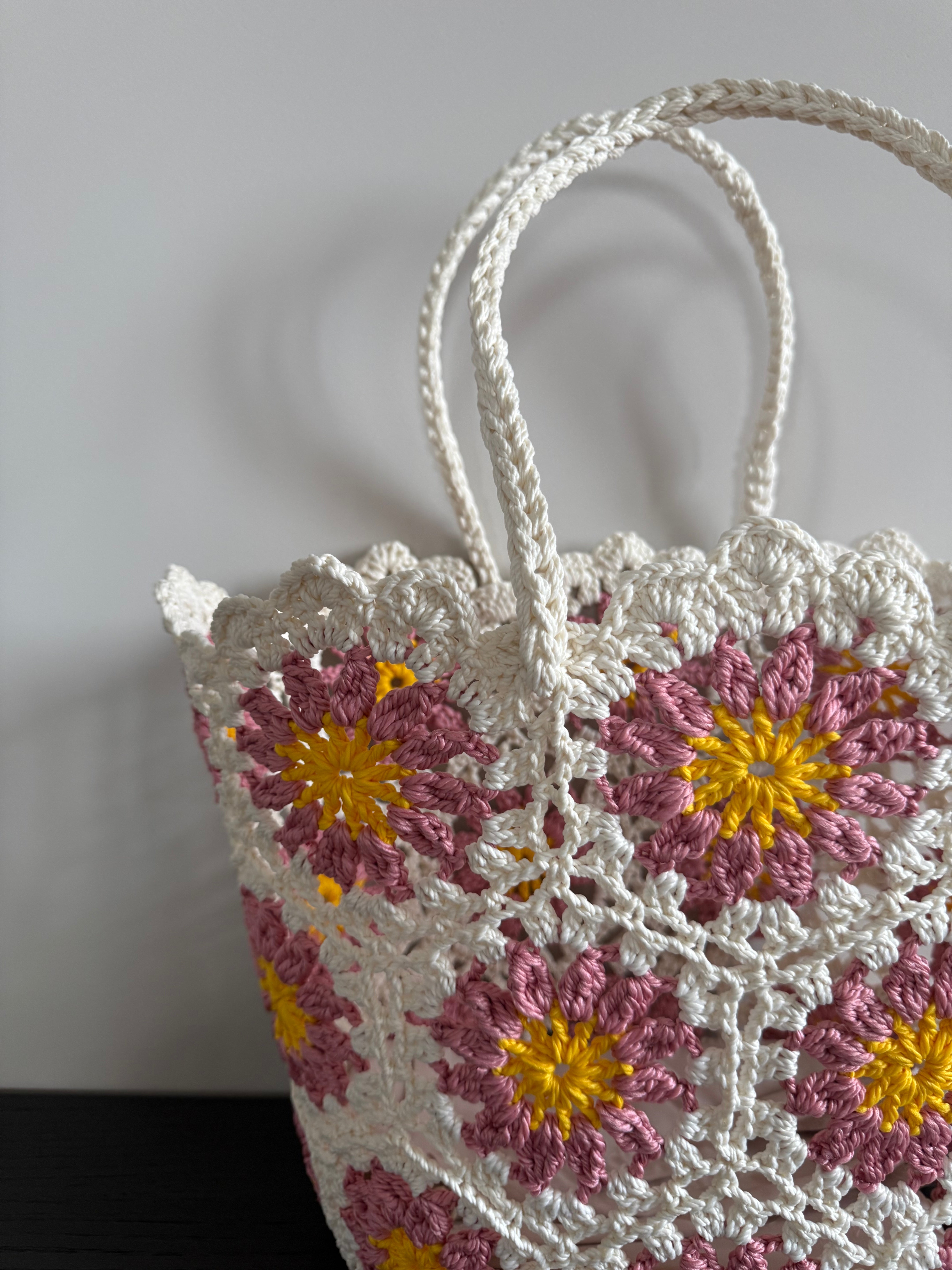 Strandtas Bloemen Roze