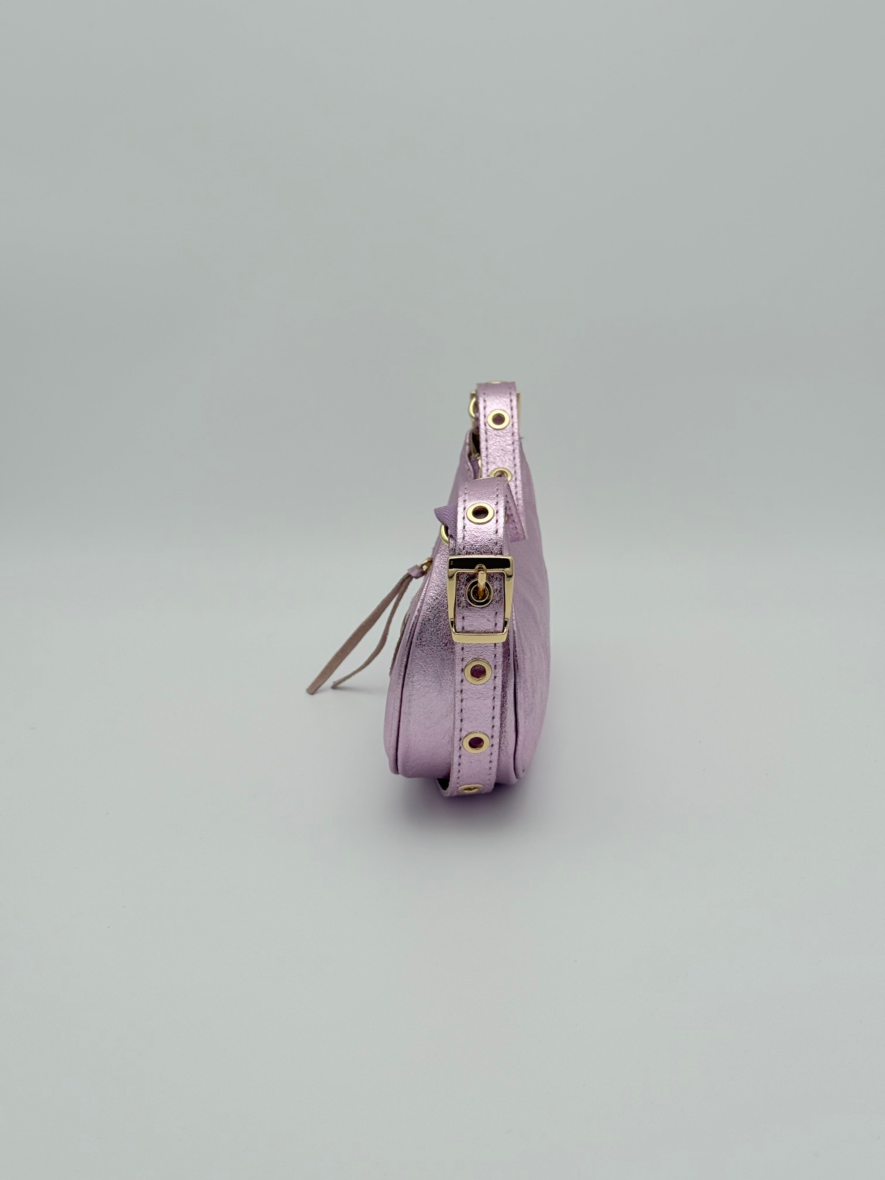 Torino shoulder bag - Metallic lilac