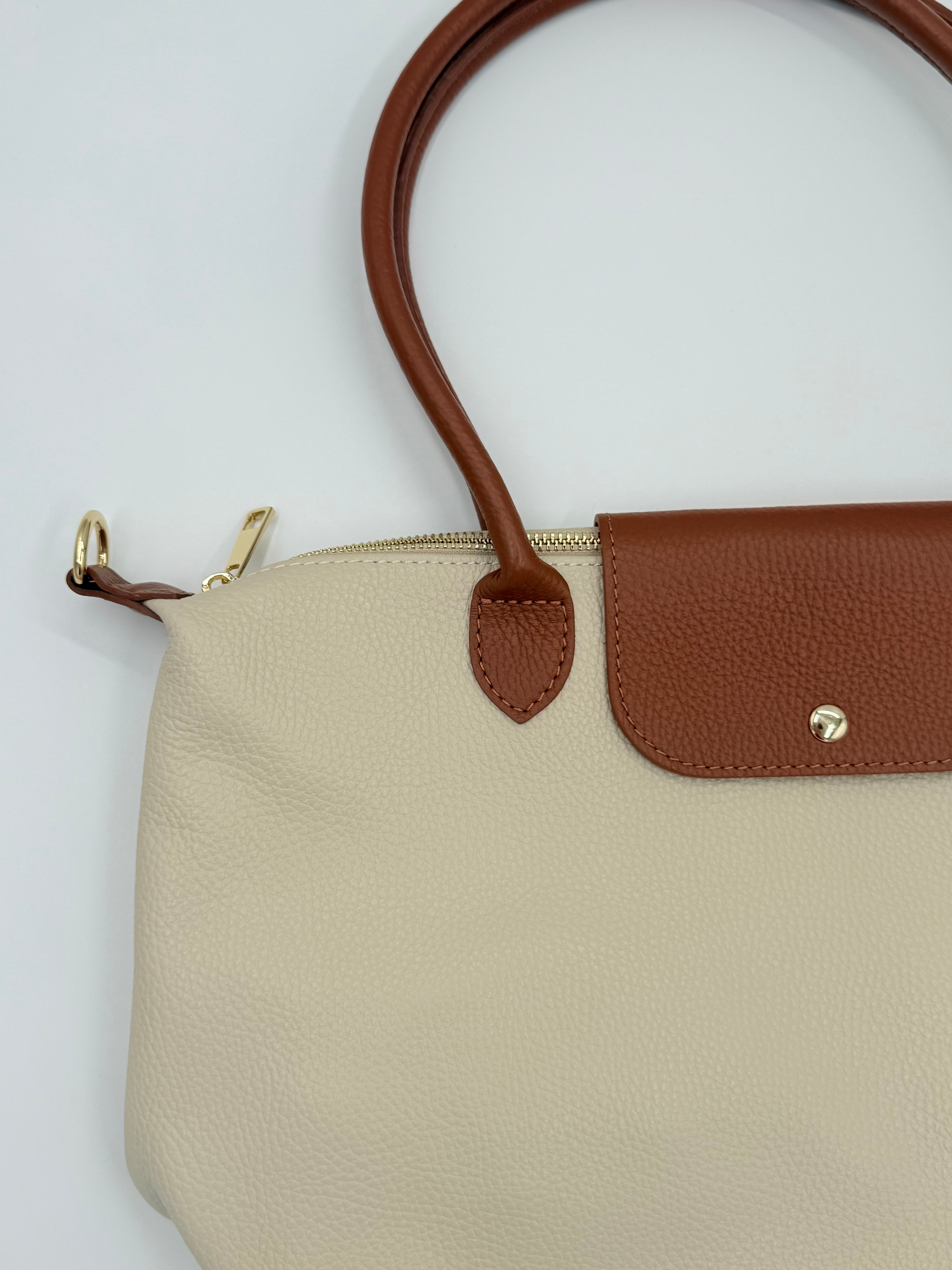 Milano shoulder bag XL - Beige