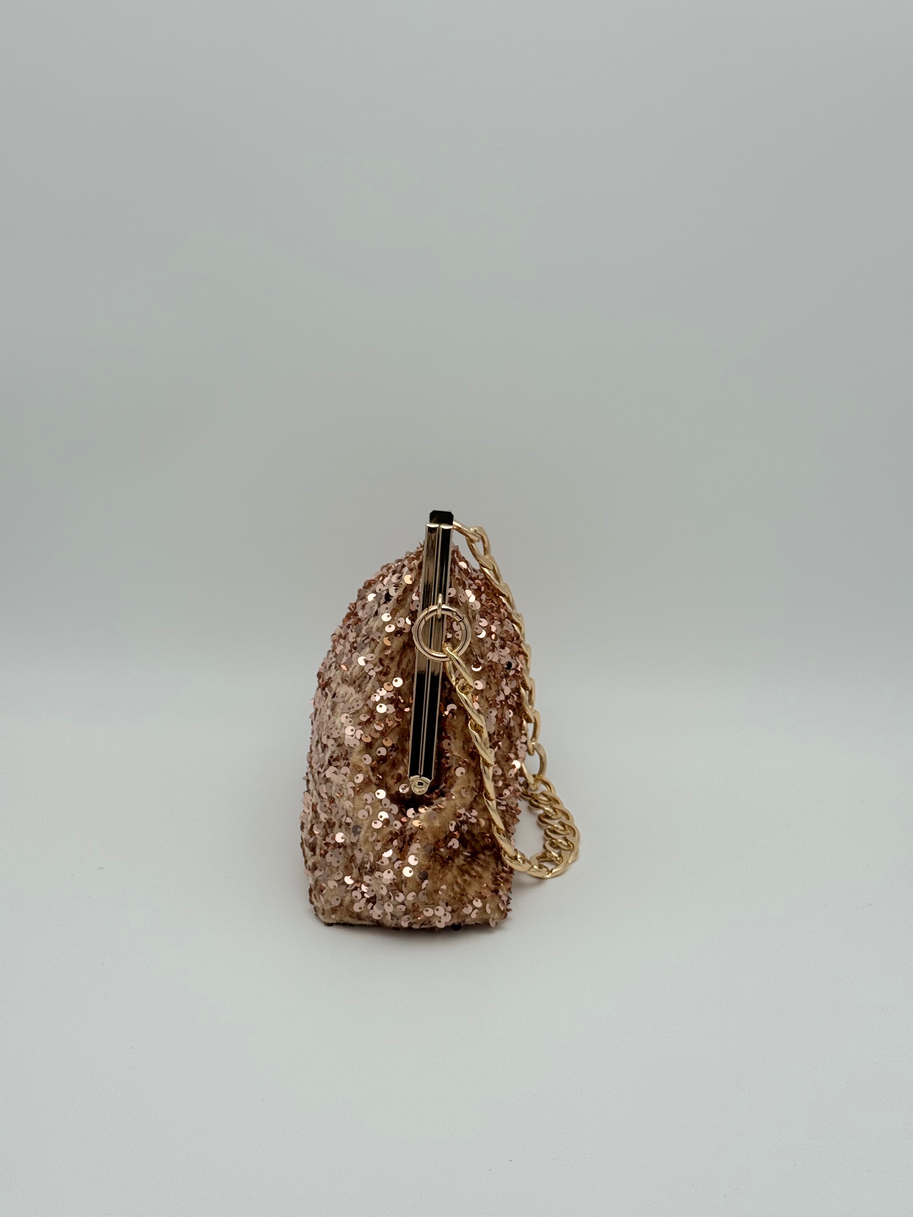 Sequin clutch - Gold