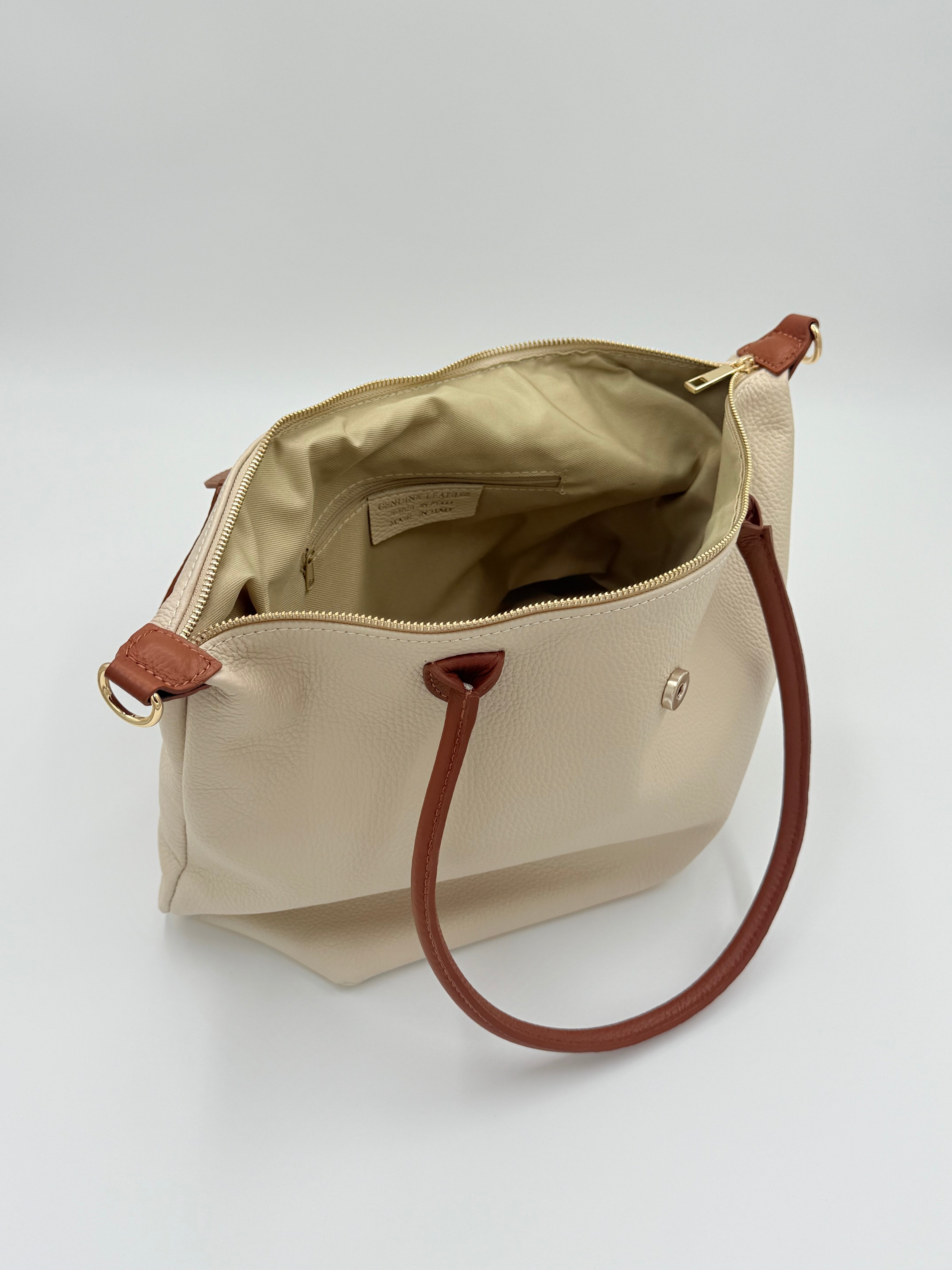 Milano shoulder bag XL - Beige