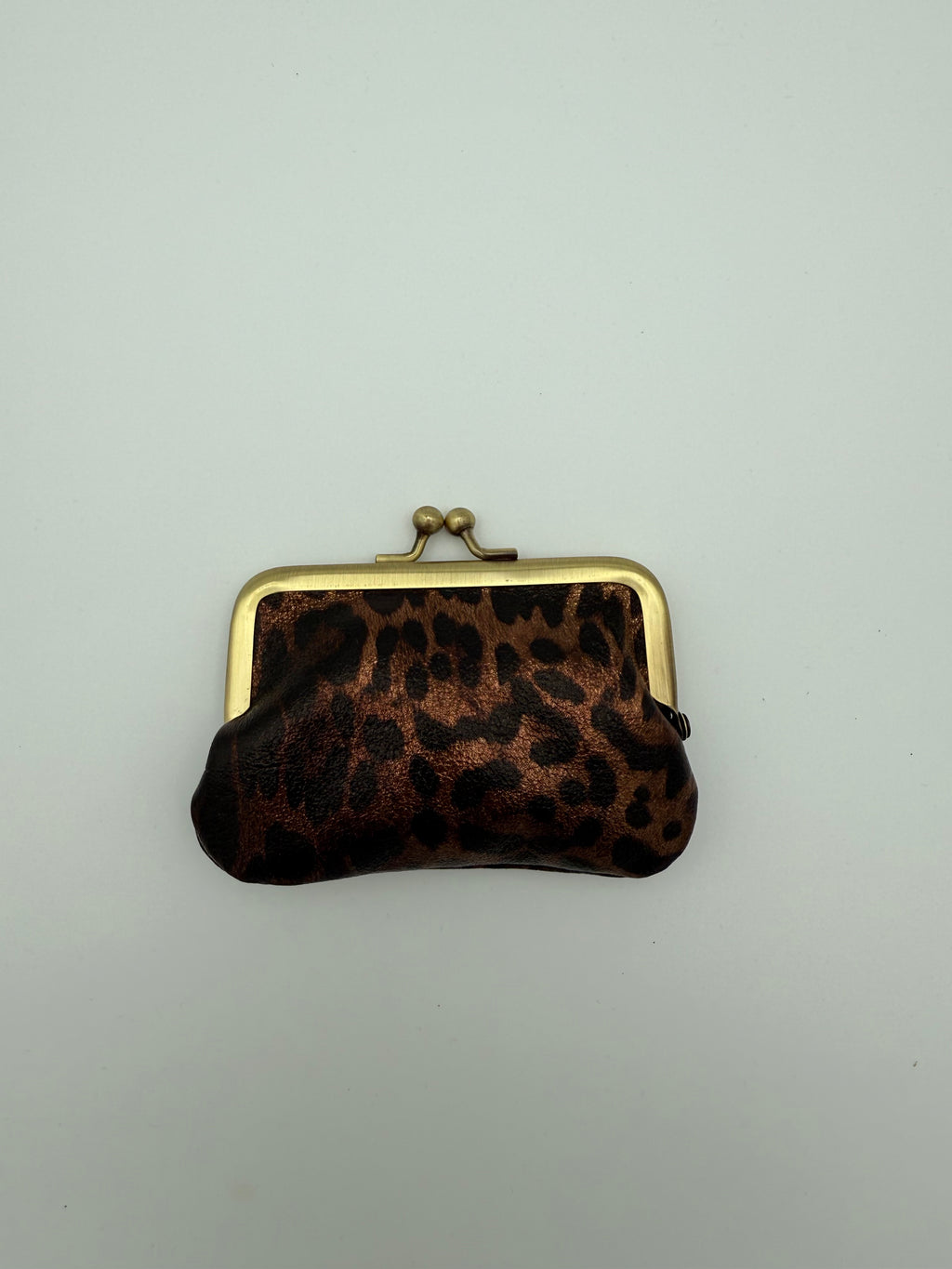 Clip wallet - Metallic gold