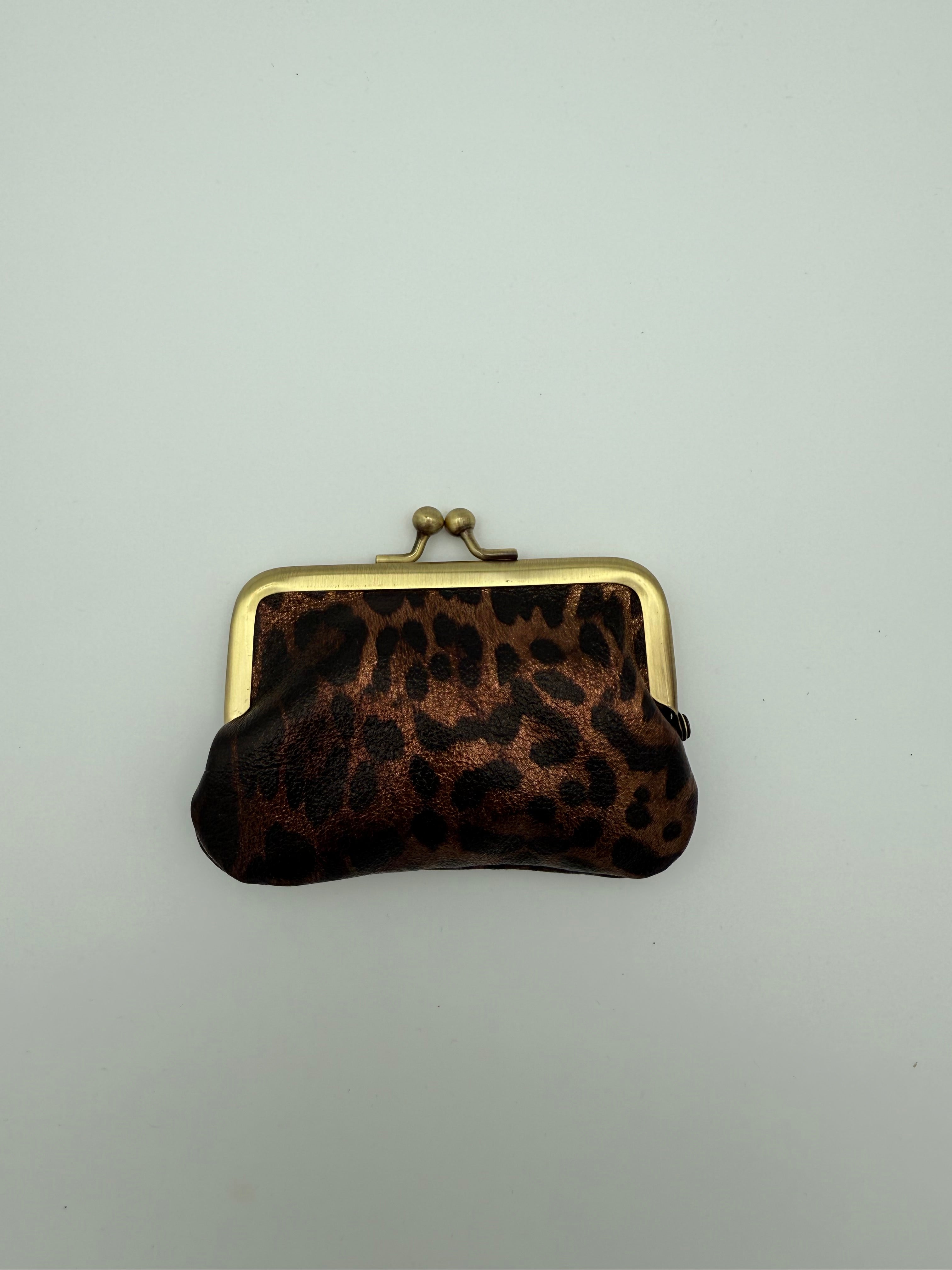 Clip wallet - Metallic gold