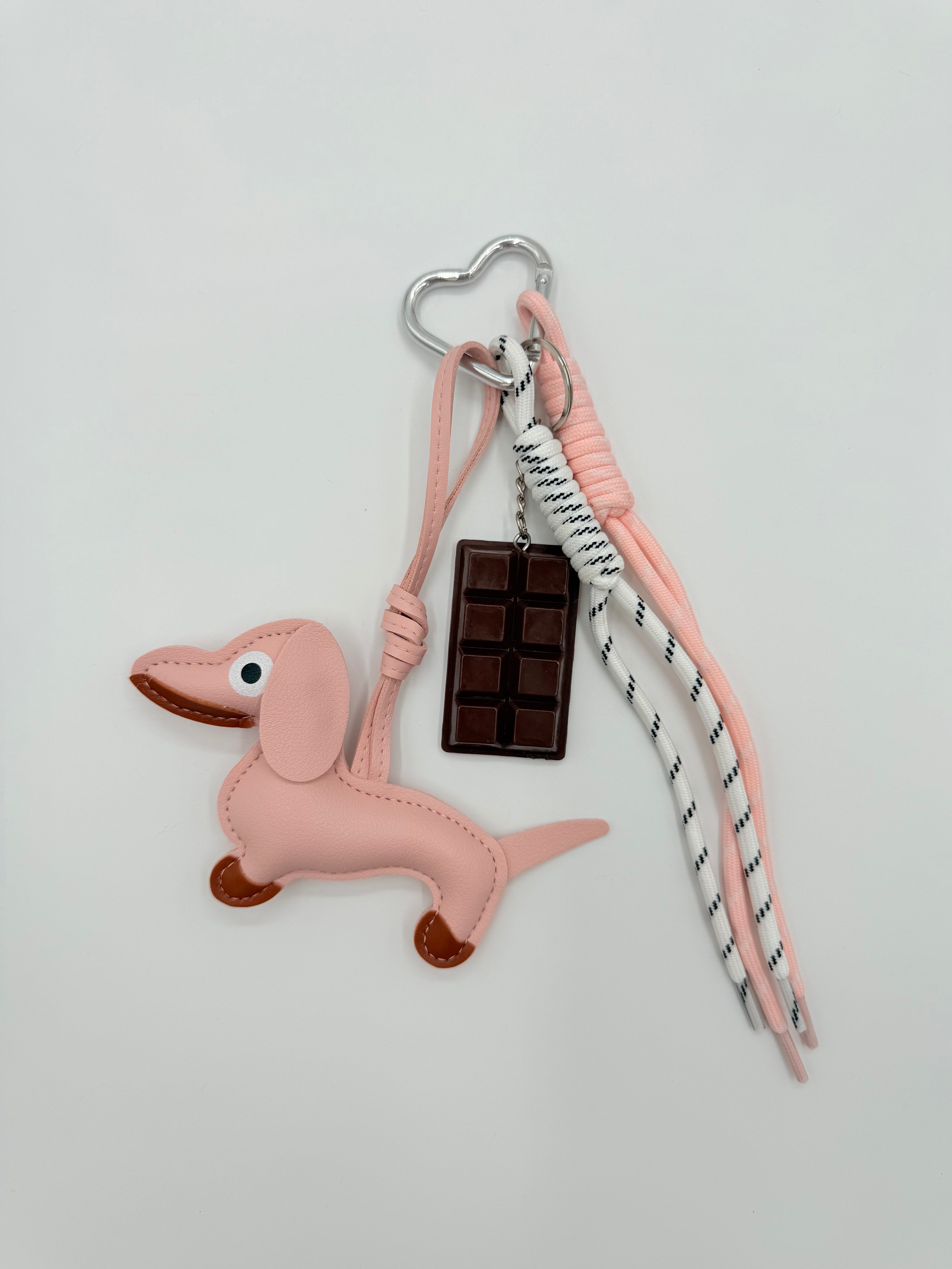 Bag charm Dachshund Luna - Pink