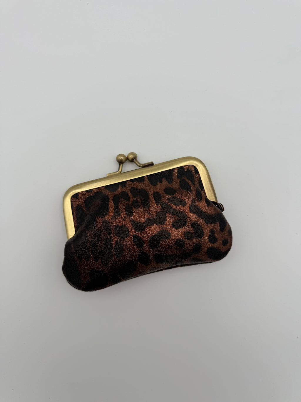 Clip wallet - Metallic gold