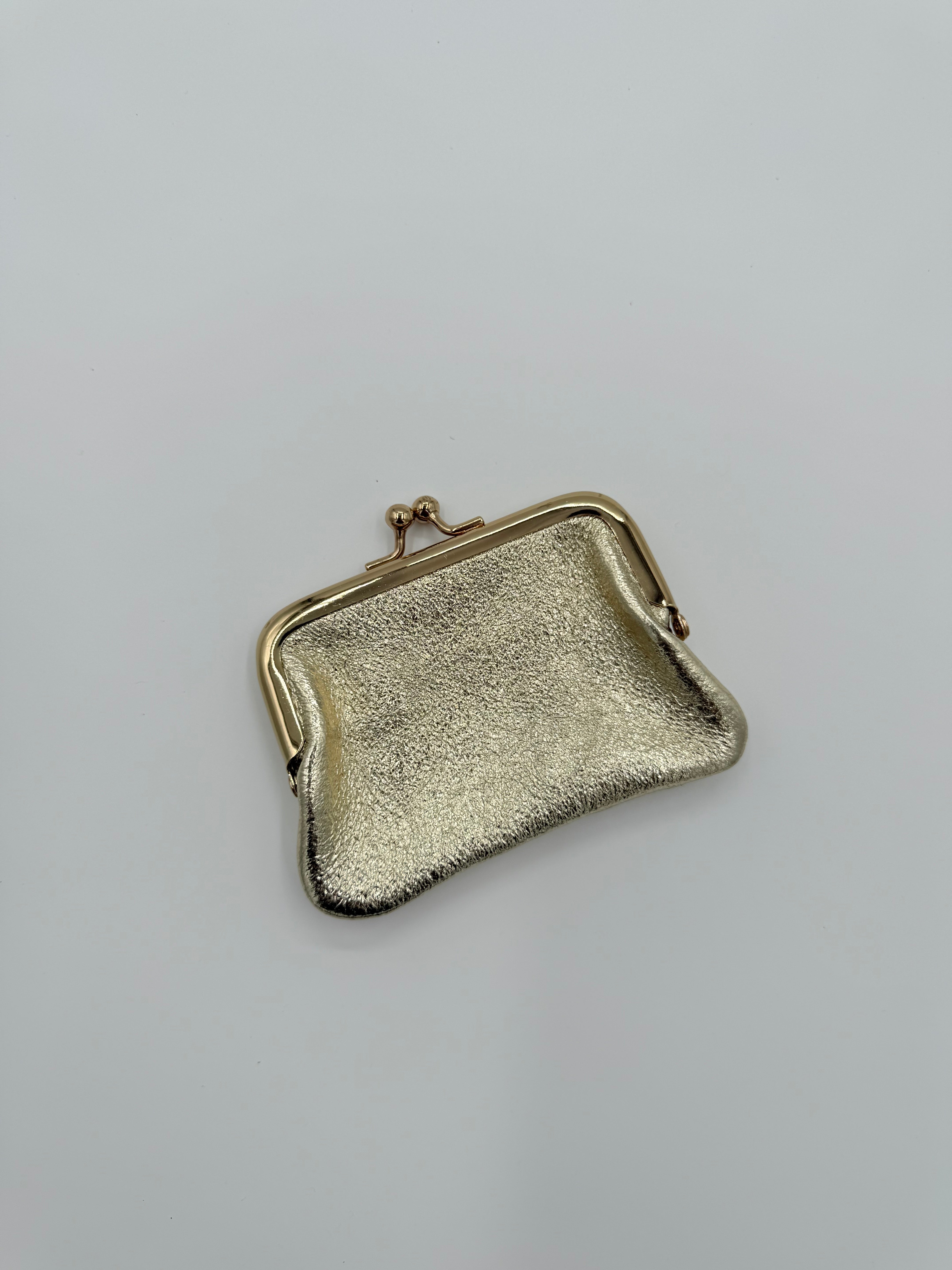 Clip wallet - Metallic gold