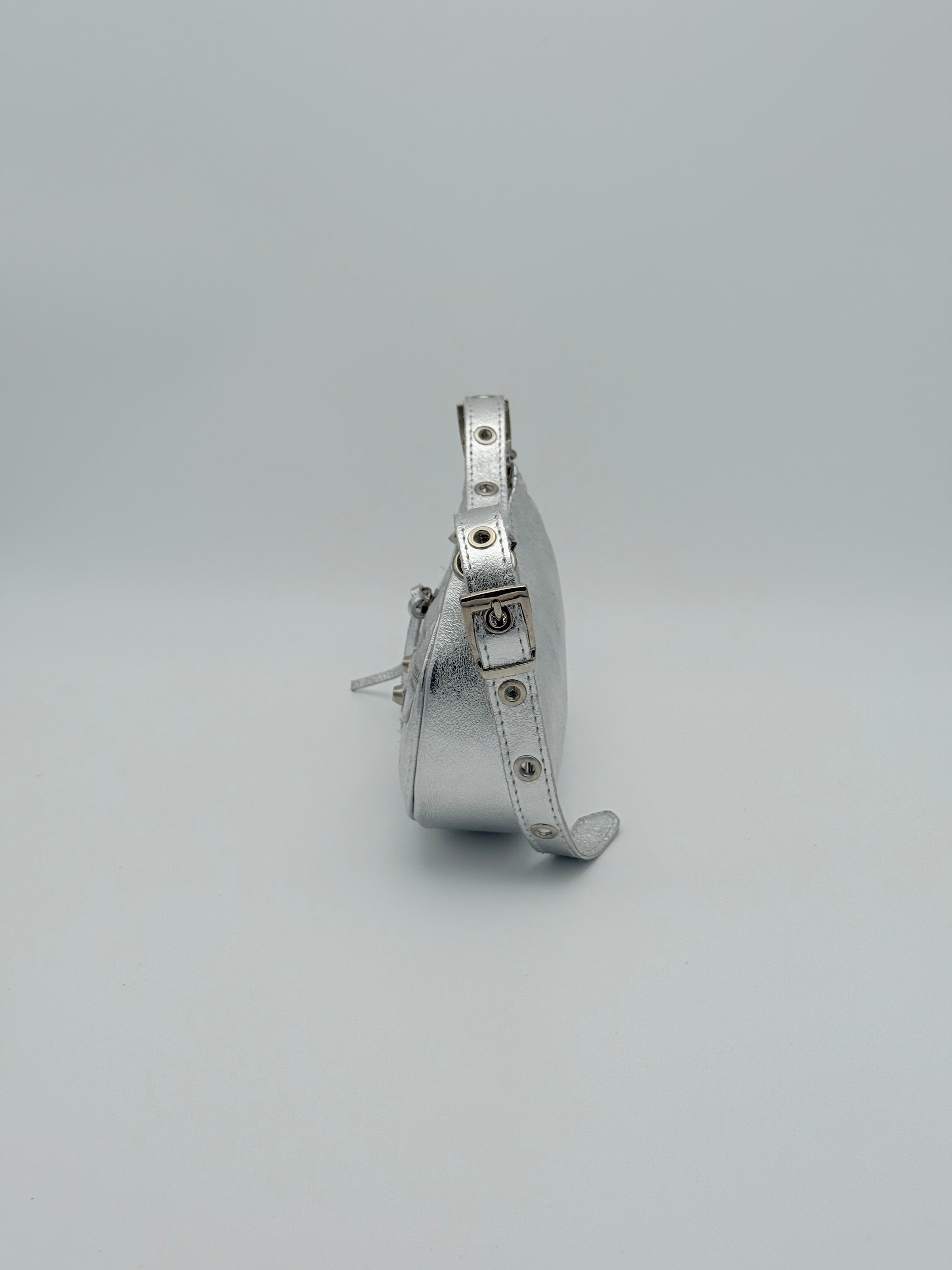 Torino schoudertas - Metallic zilver