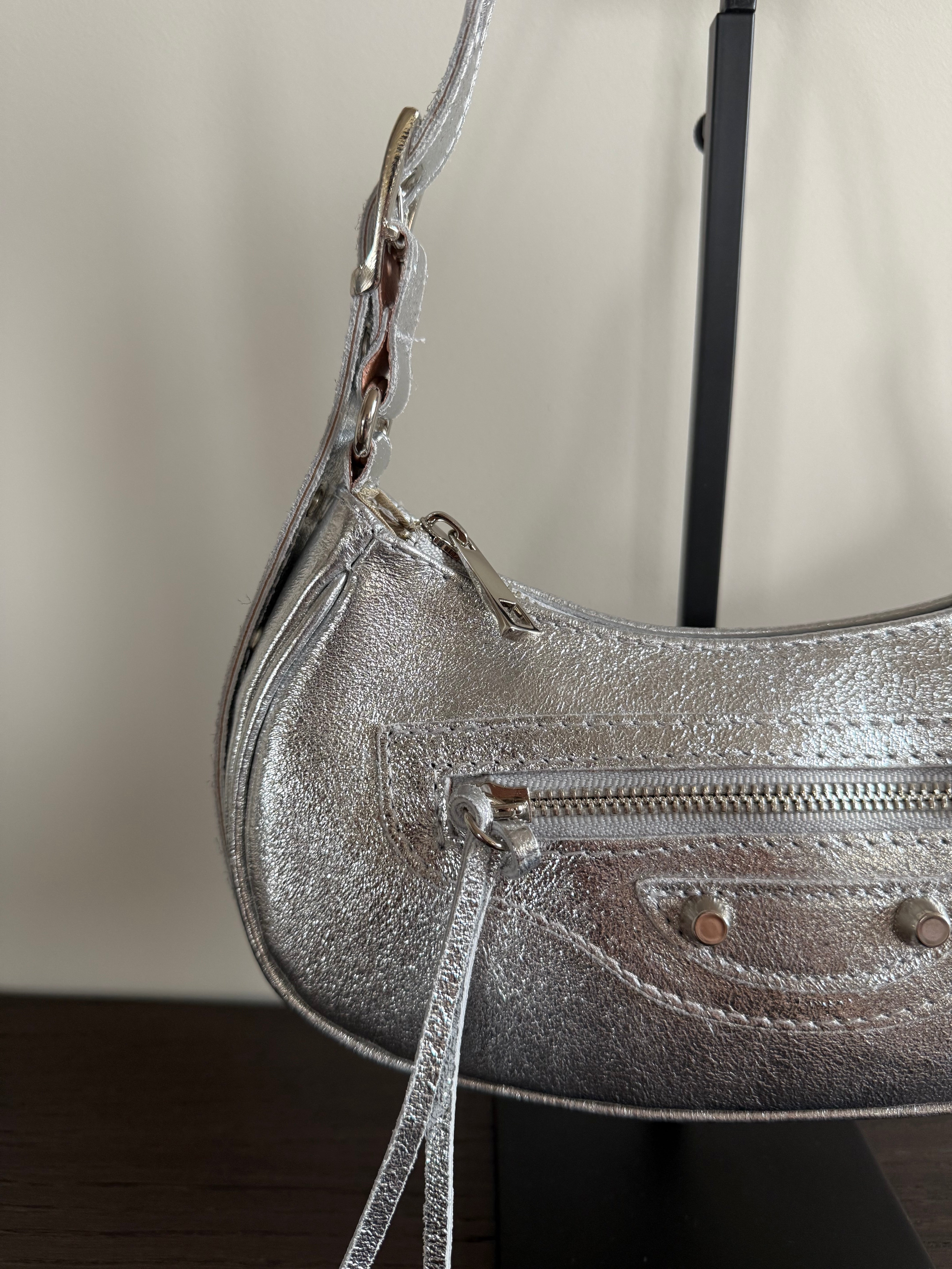 Torino Bag Metallic Zilver