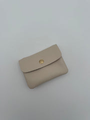 Leather wallet - Metallic gold