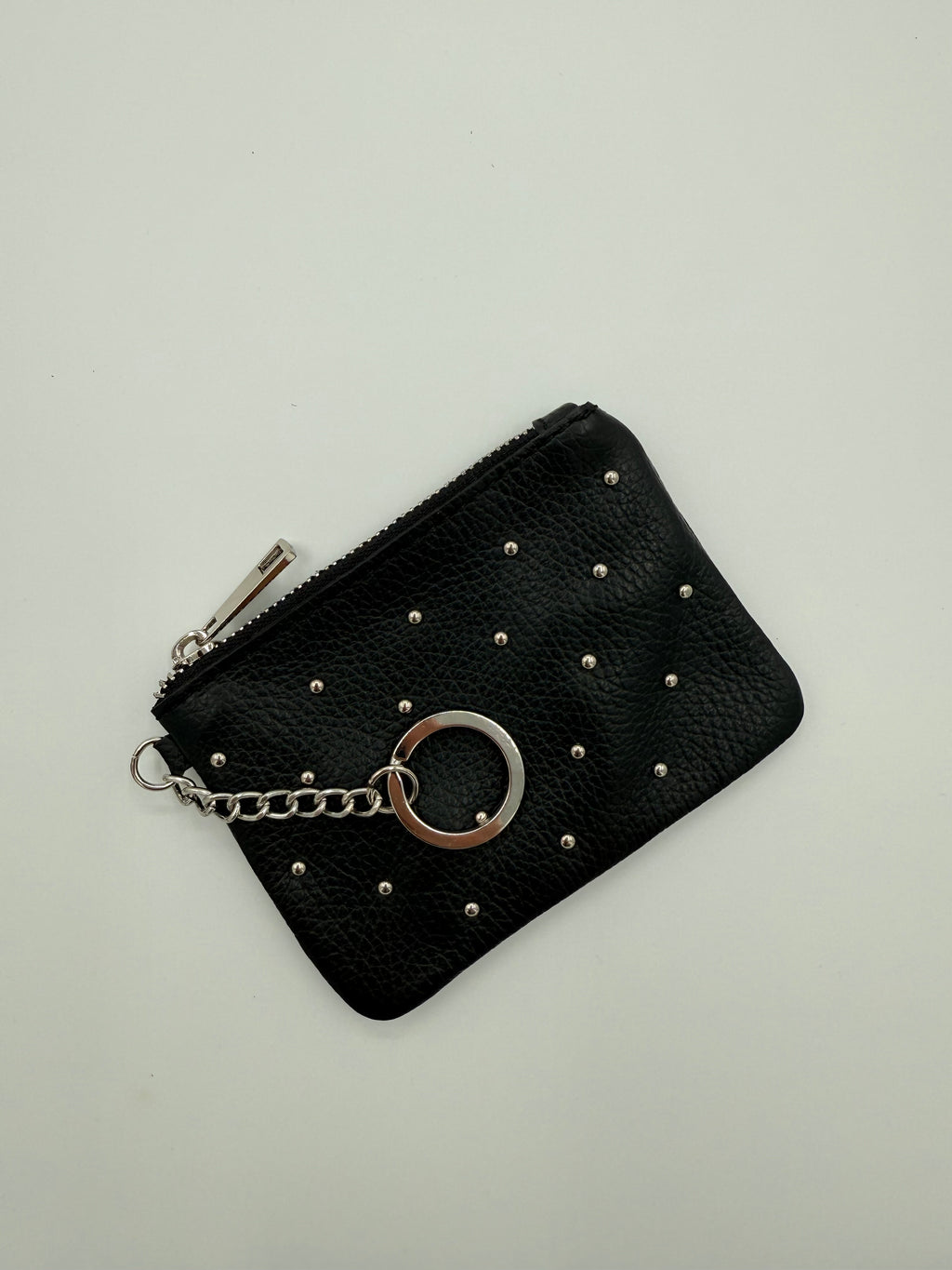 Lederen etui - Portemonnee zwart