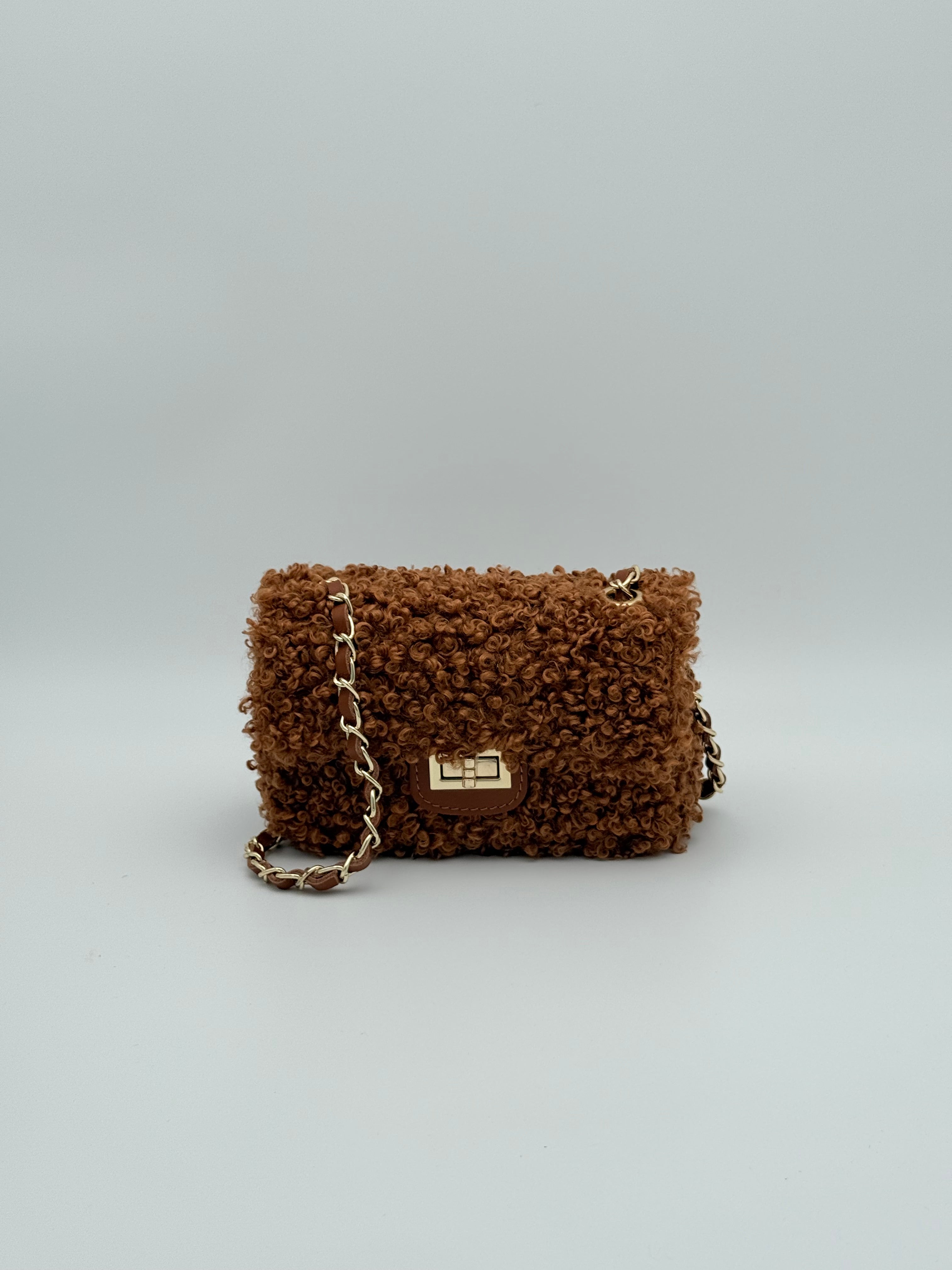 Teddy schoudertas - Apricot