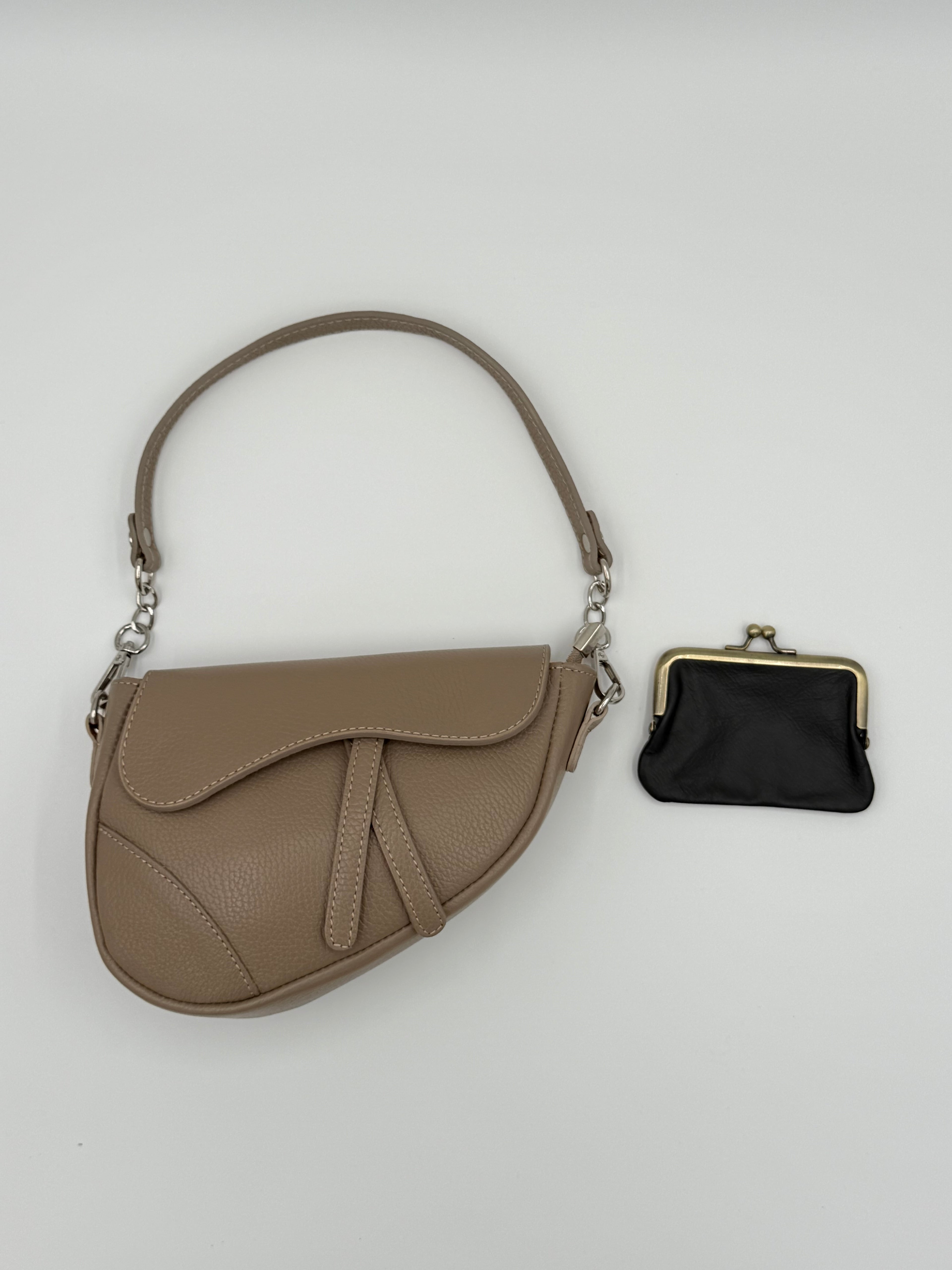 Verona schoudertas - Taupe