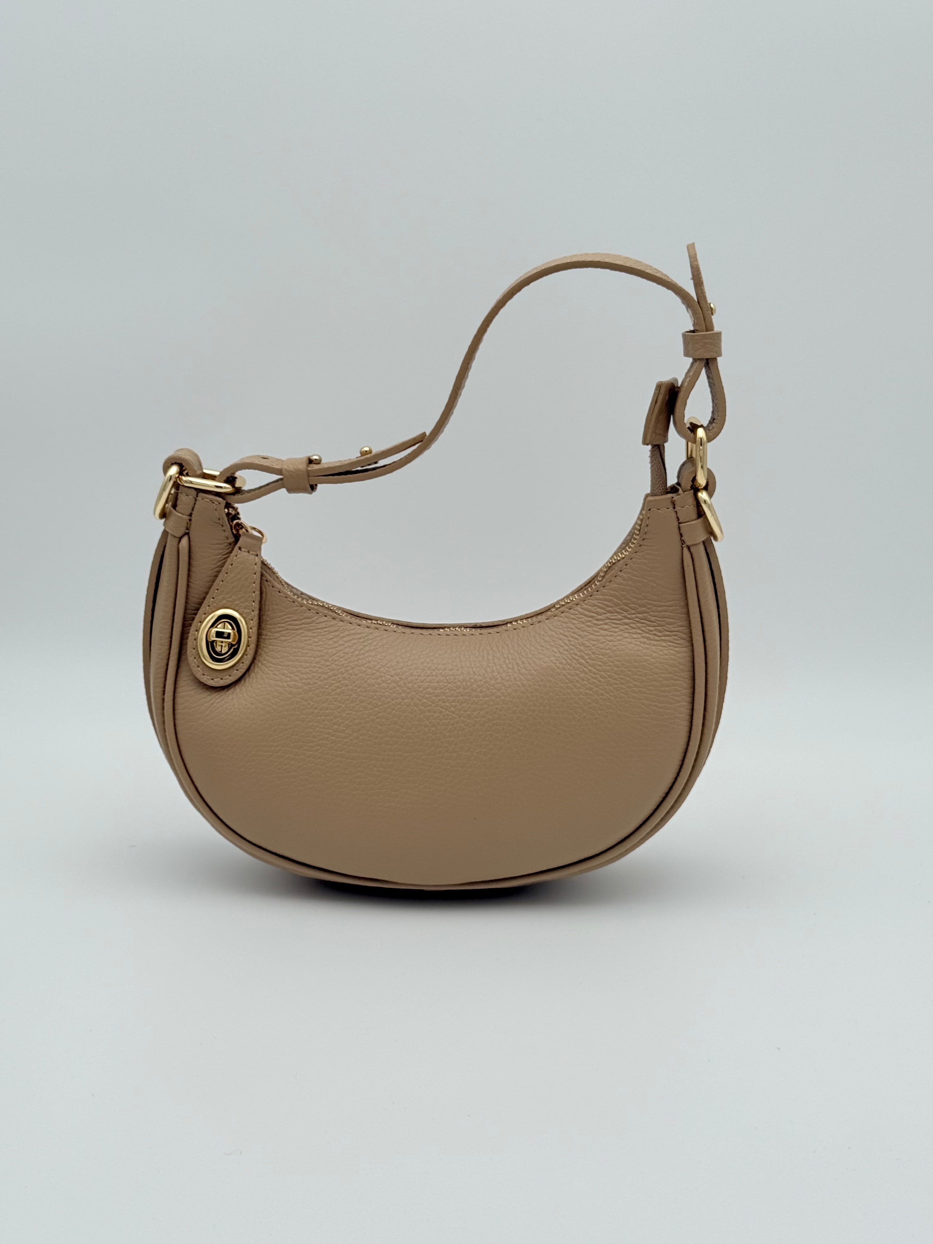 Siena schoudertas - Donkerbeige