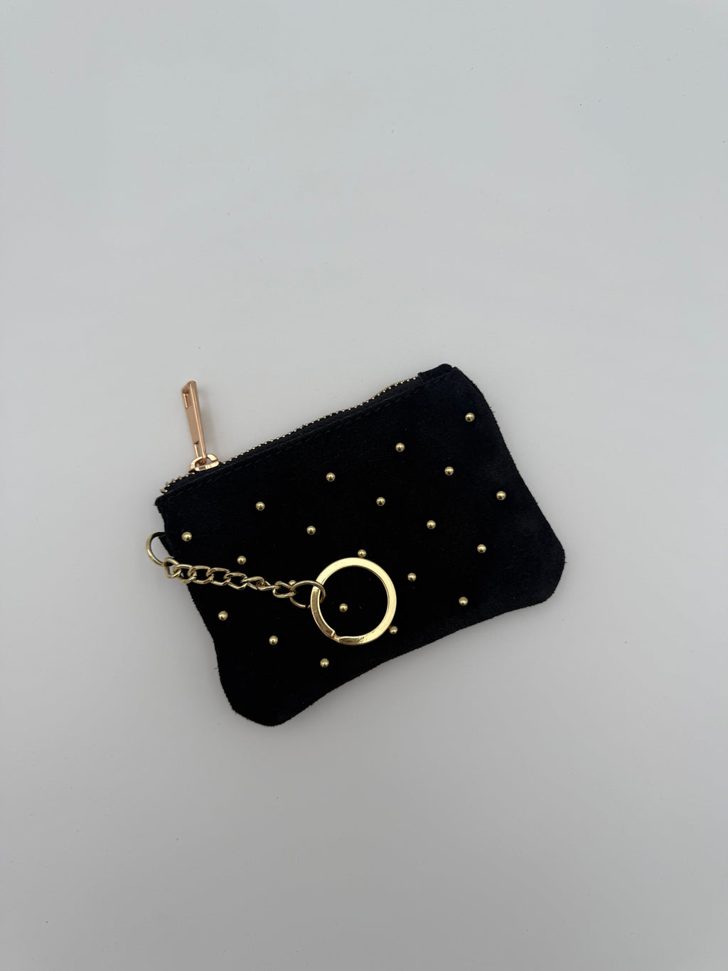 Leather suede case - Wallet black