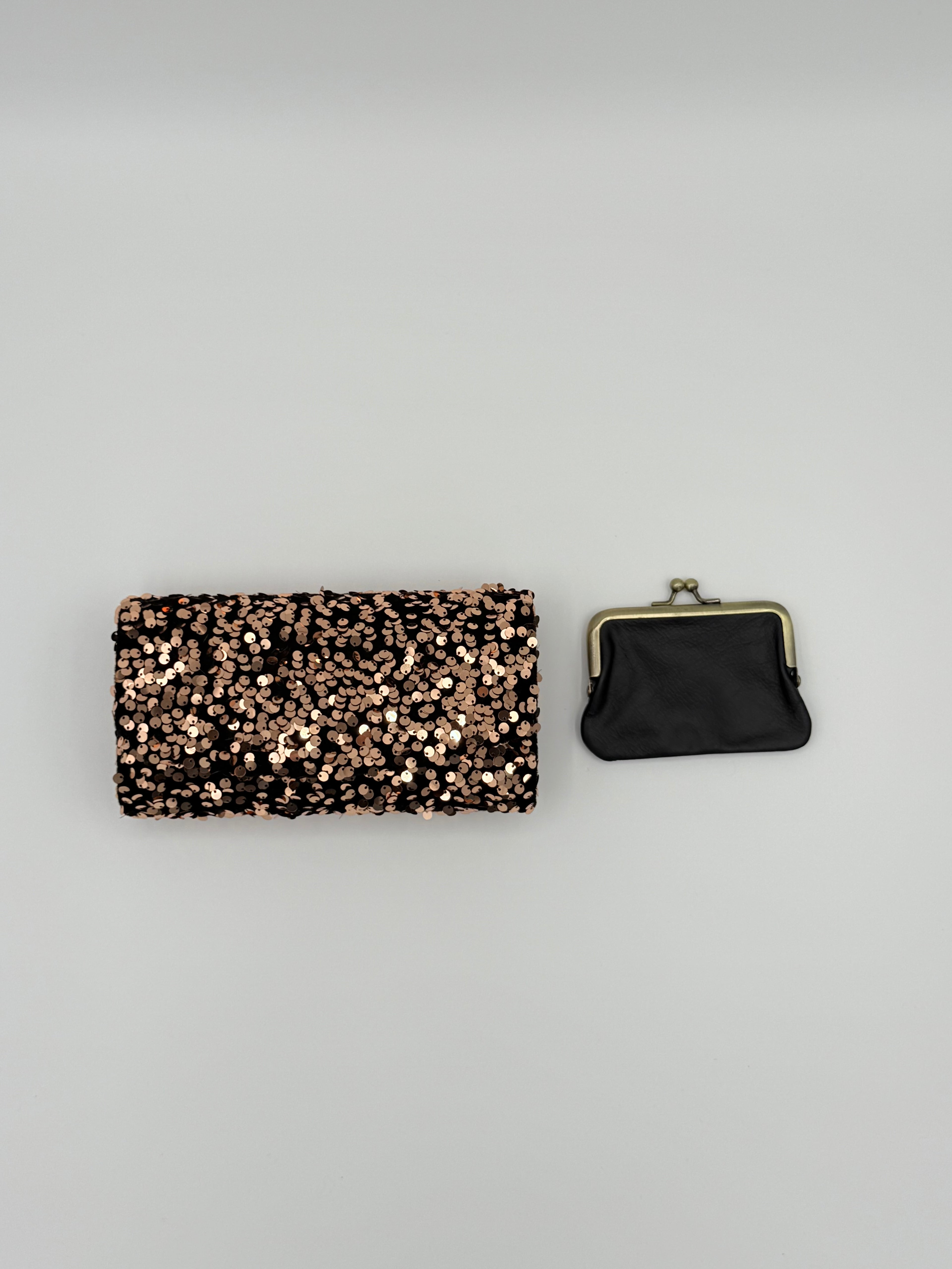 Pailletten avondclutch - Champagne