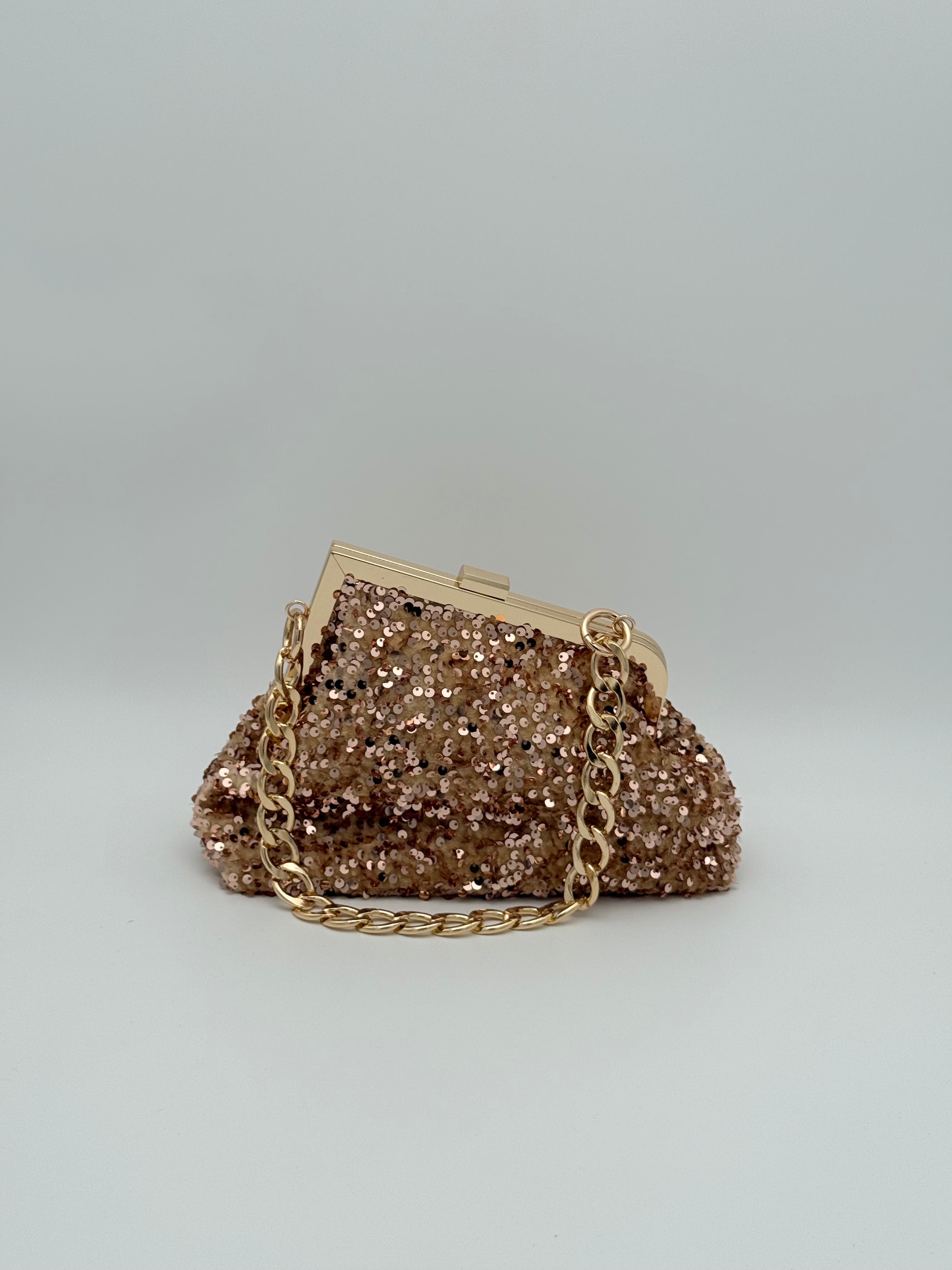 Pailetten clutch - Goud
