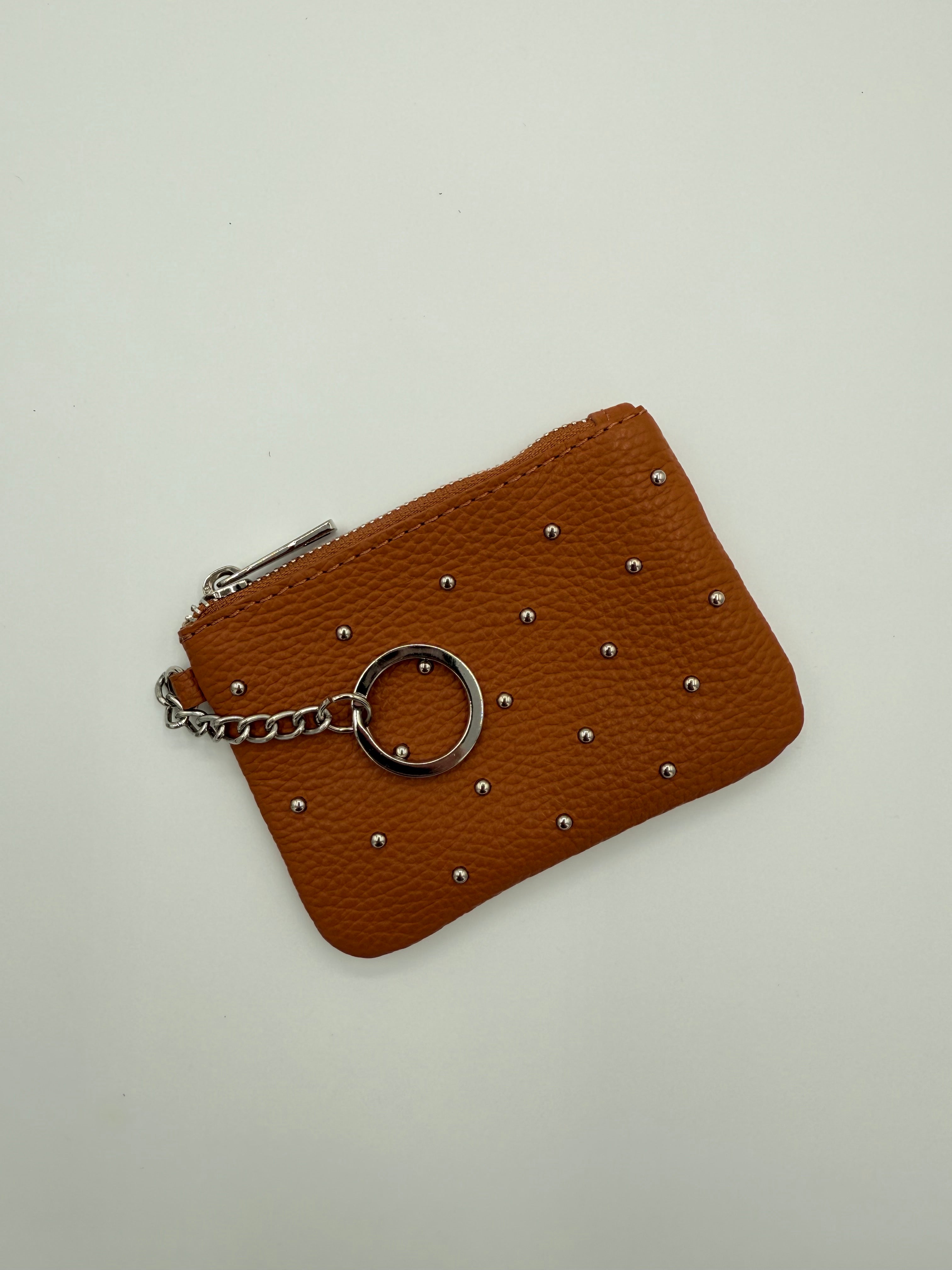 Lederen etui - Portemonnee bruin