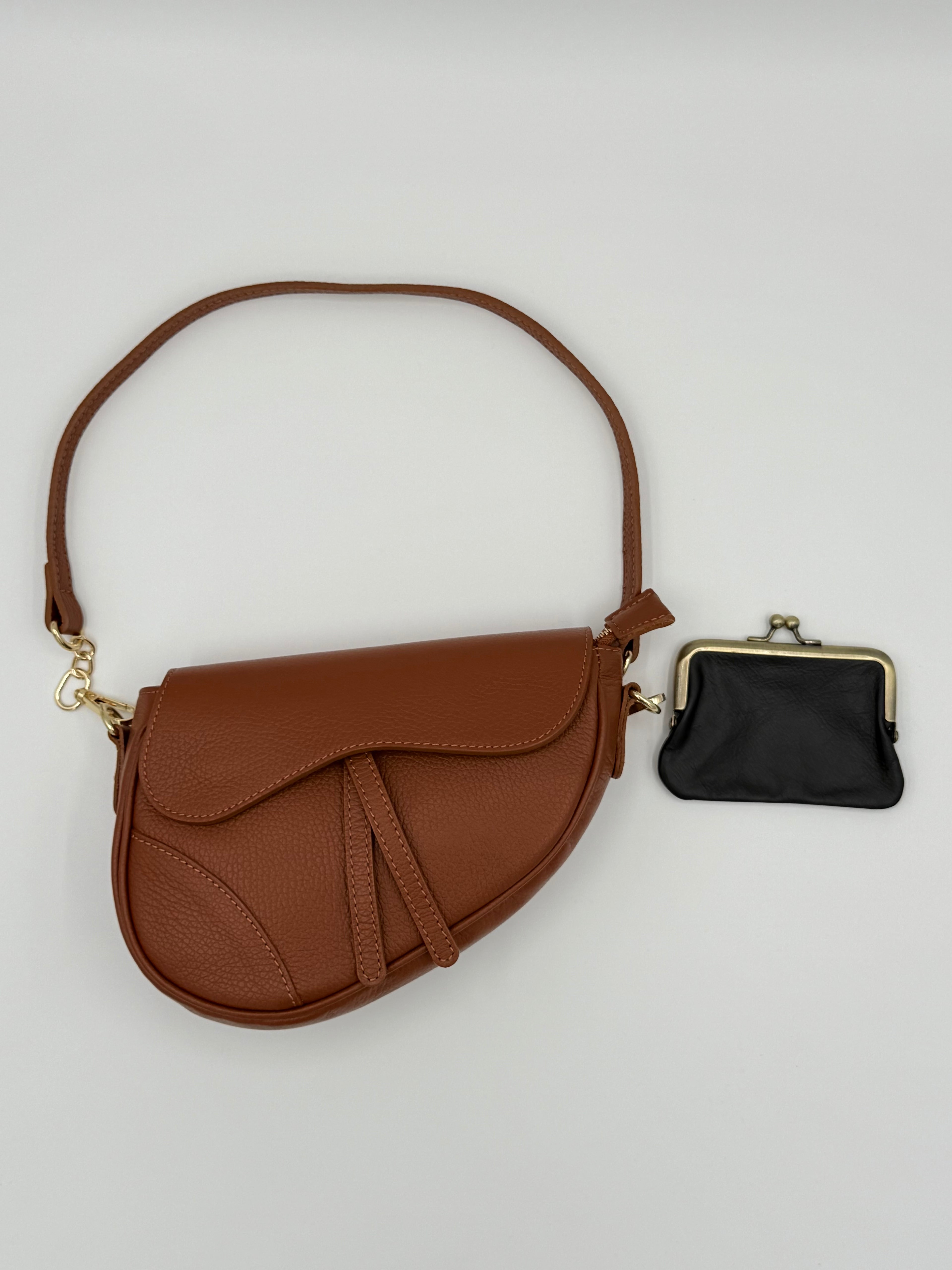 Verona schoudertas - Bruin