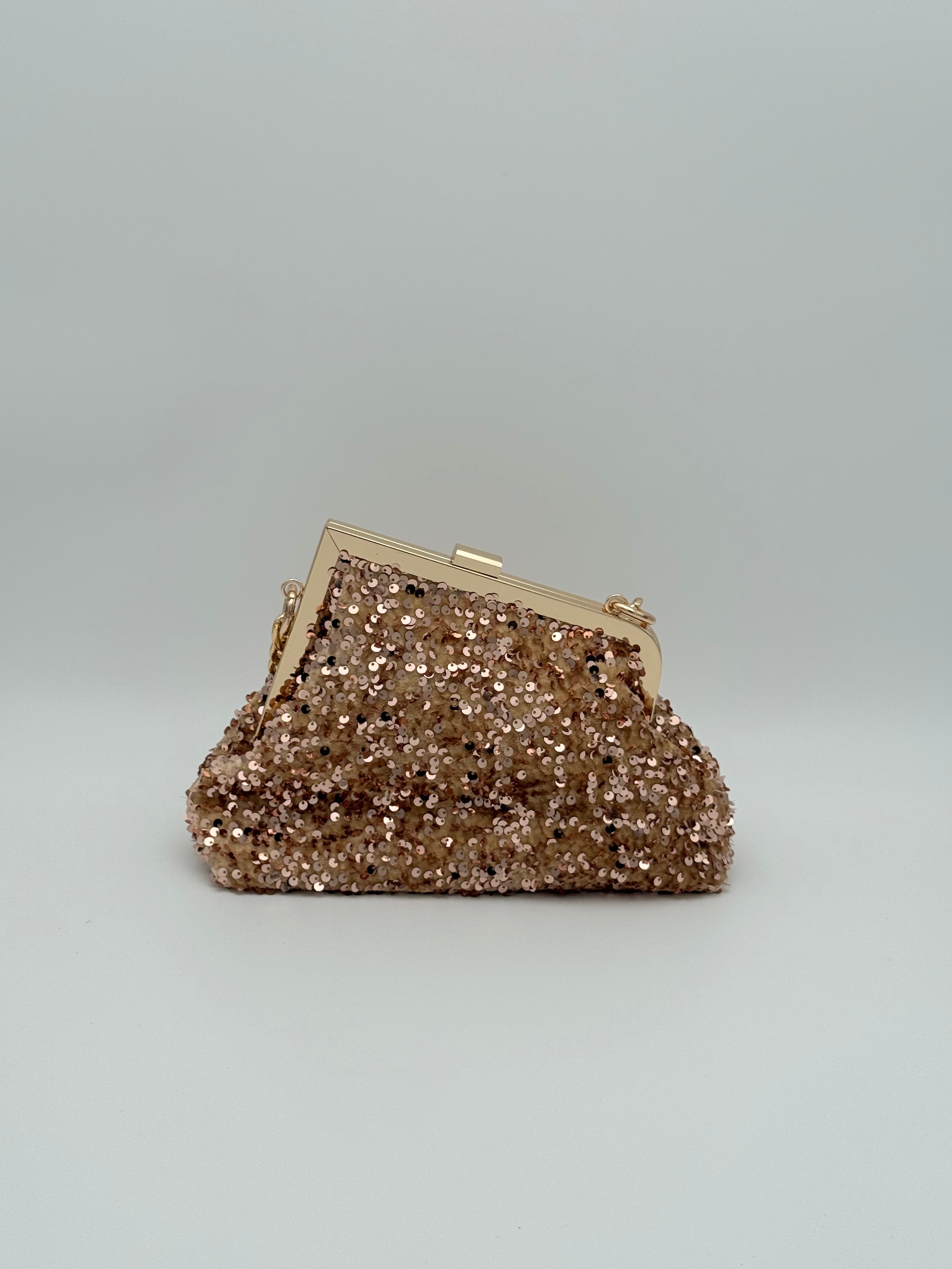 Pailetten clutch - Goud