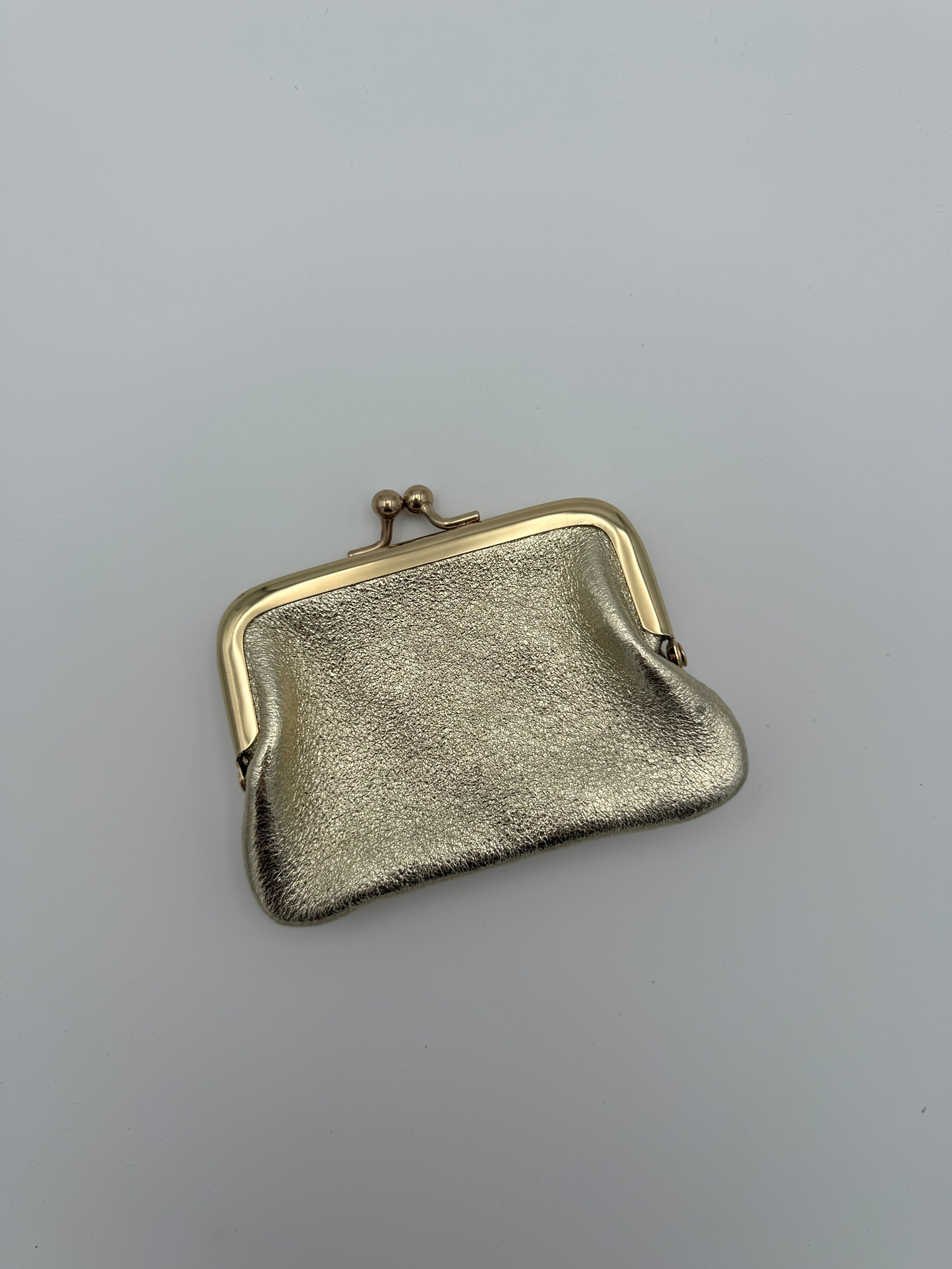 Clip wallet - Metallic gold