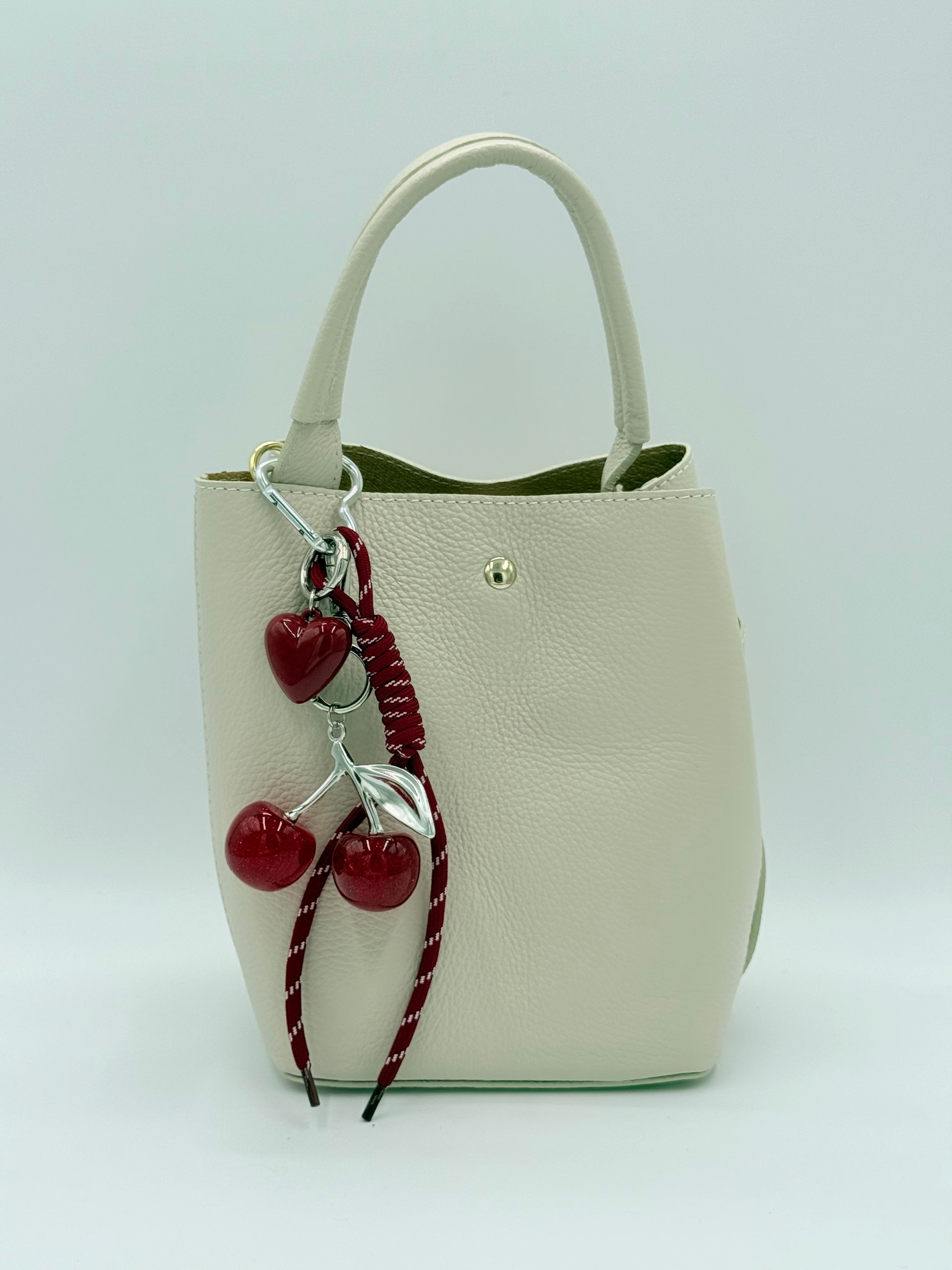 Bag charm Cherry - Bordeaux