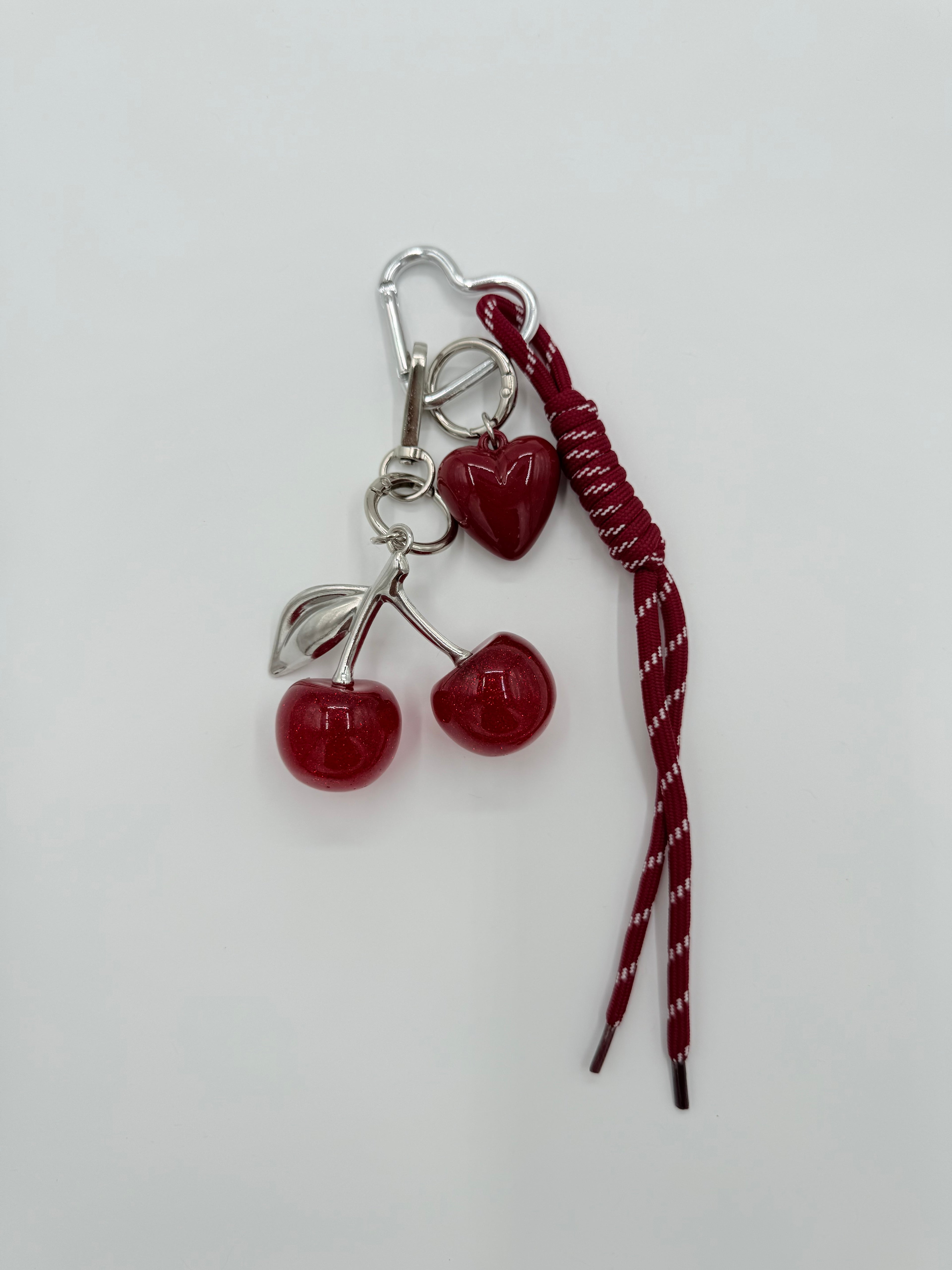 Bag charm Cherry - Bordeaux