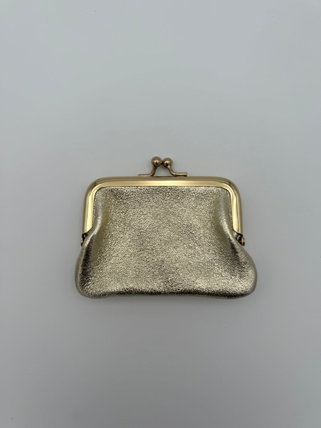 Clip wallet - Metallic gold