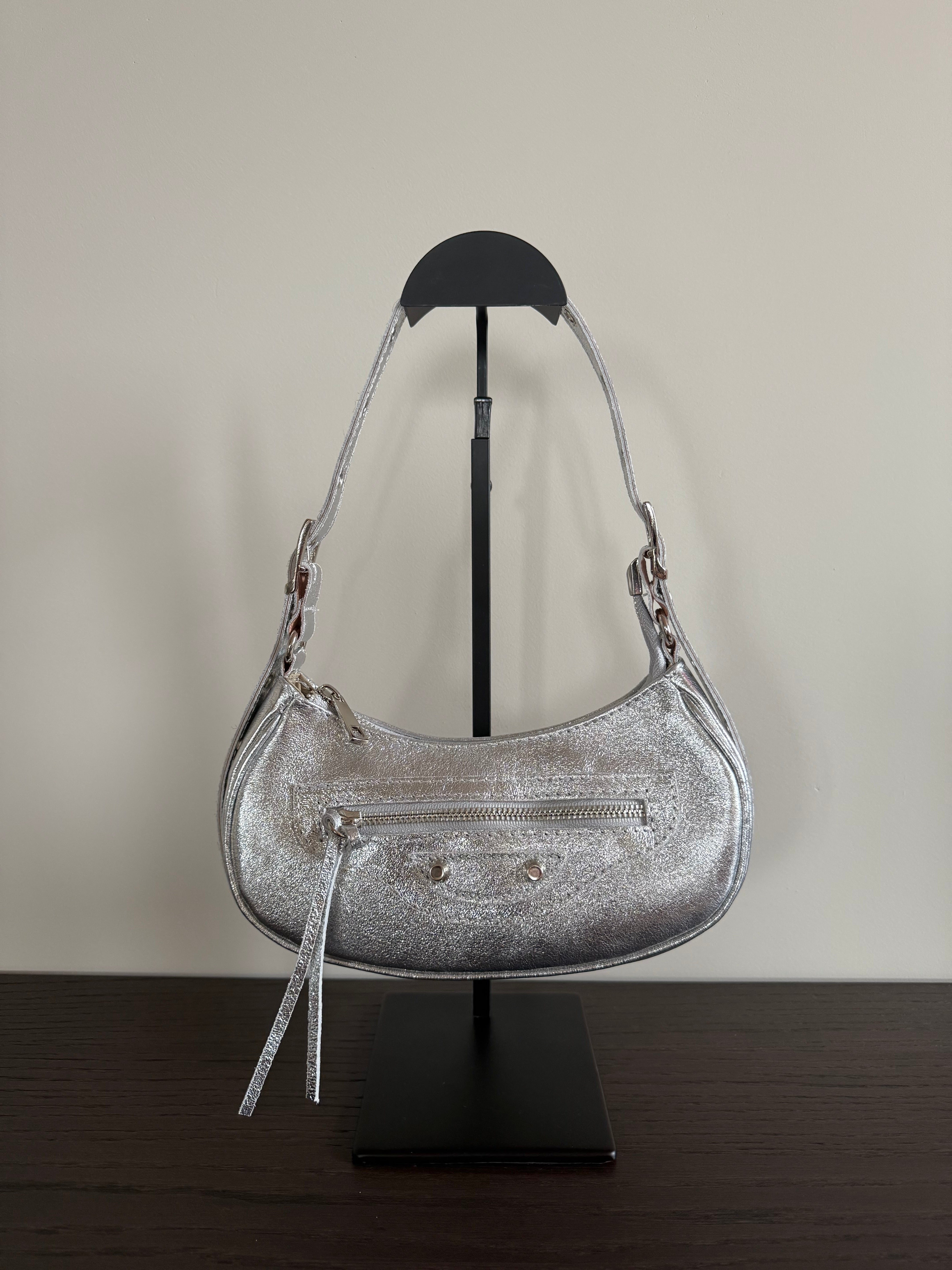 Torino Bag Metallic Zilver