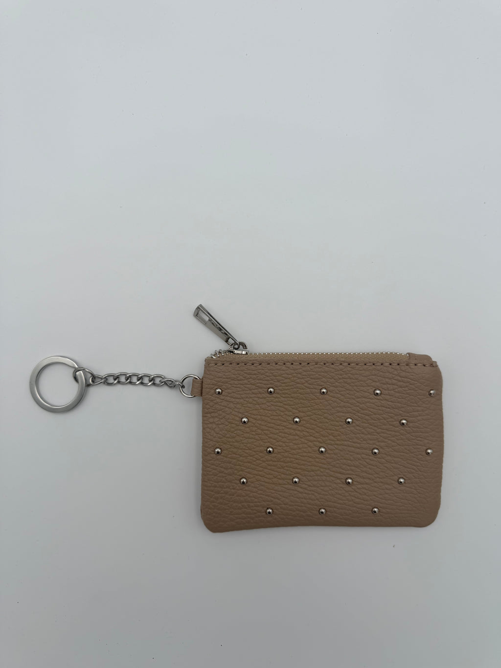 Leather case - Wallet beige