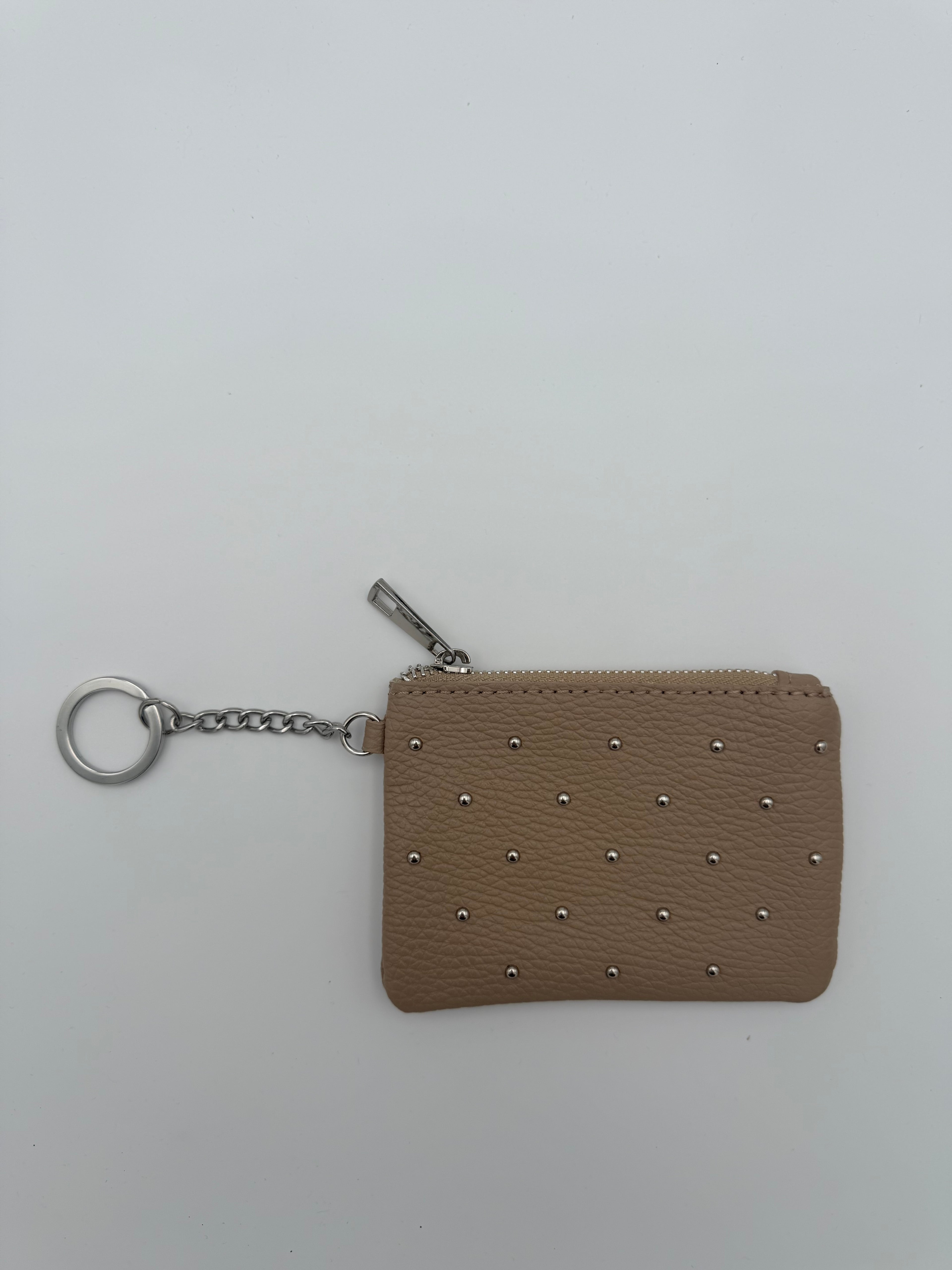 Leather case - Wallet beige