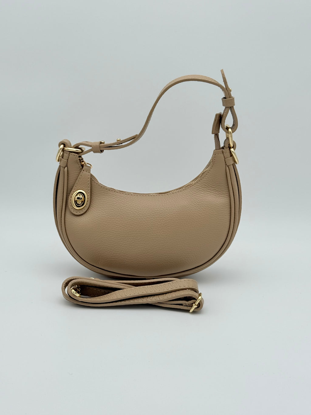 Siena schoudertas - Donkerbeige