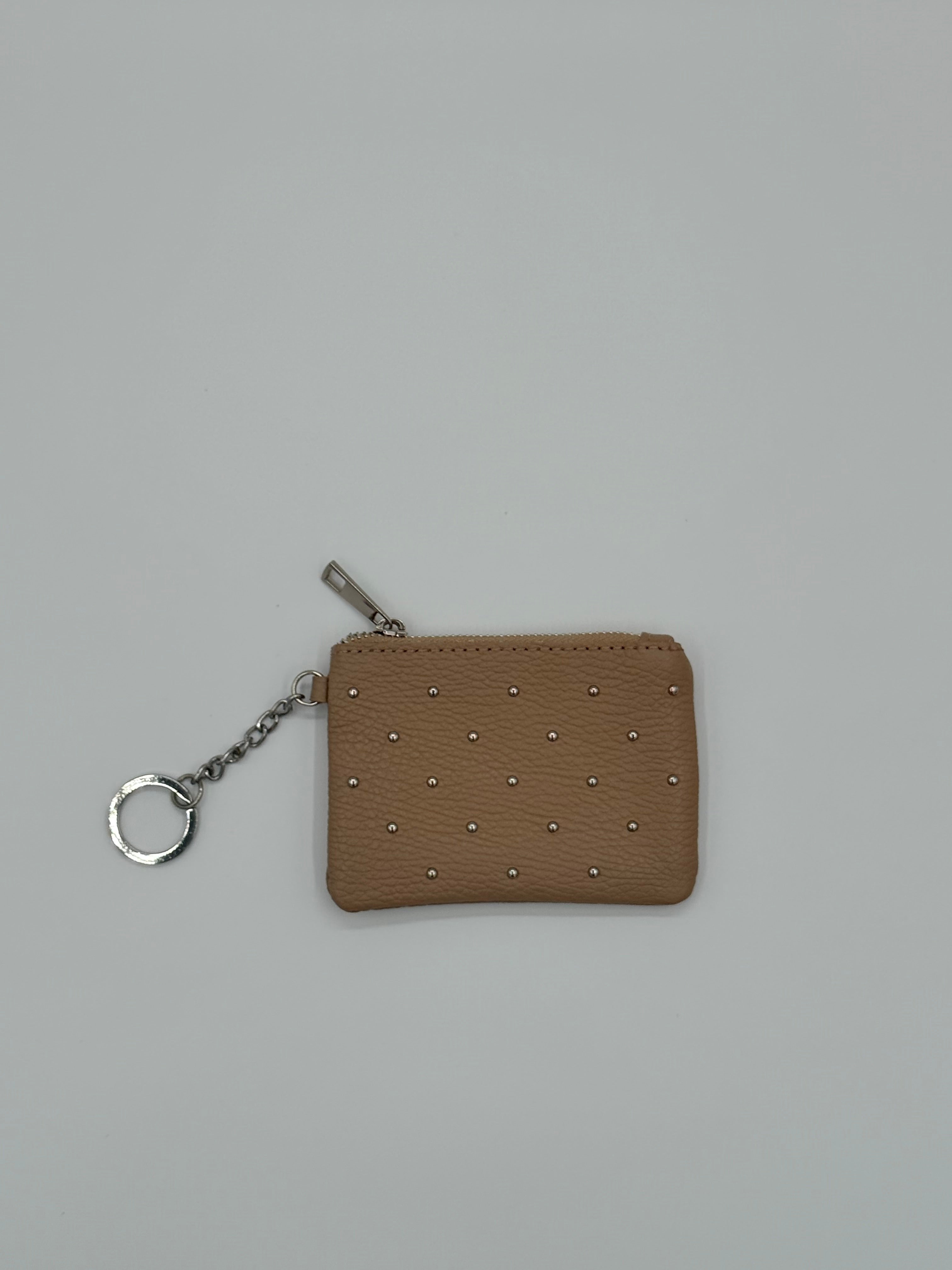 Leather case - Wallet beige