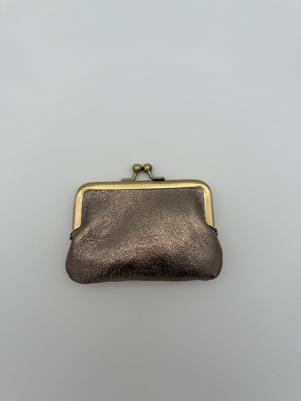 Clip wallet - Metallic gold