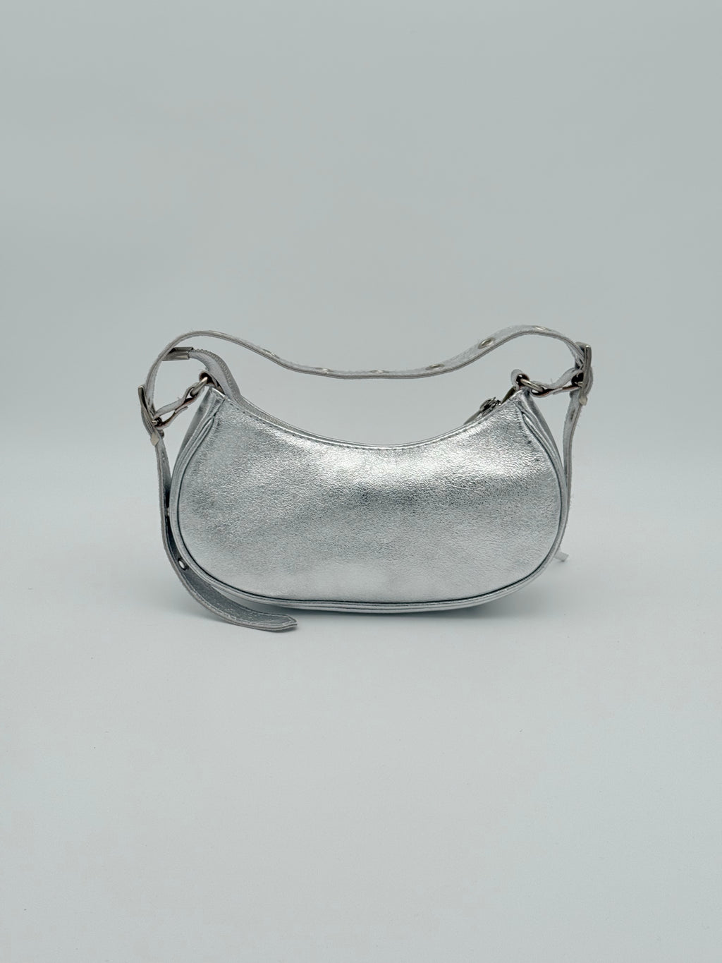 Torino schoudertas - Metallic zilver