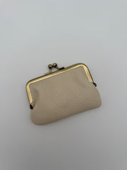 Clip wallet - Beige