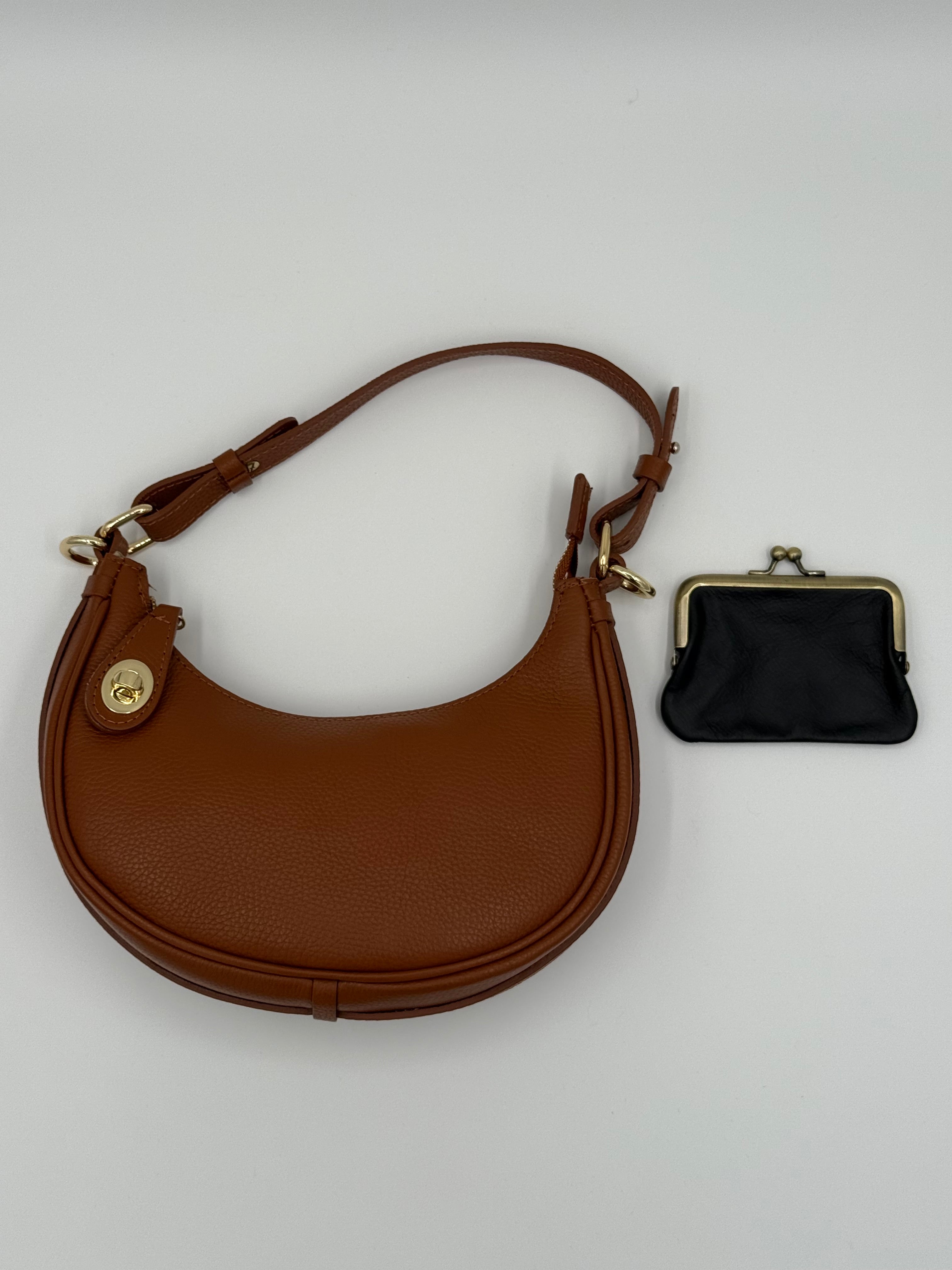 Siena schoudertas - Bruin