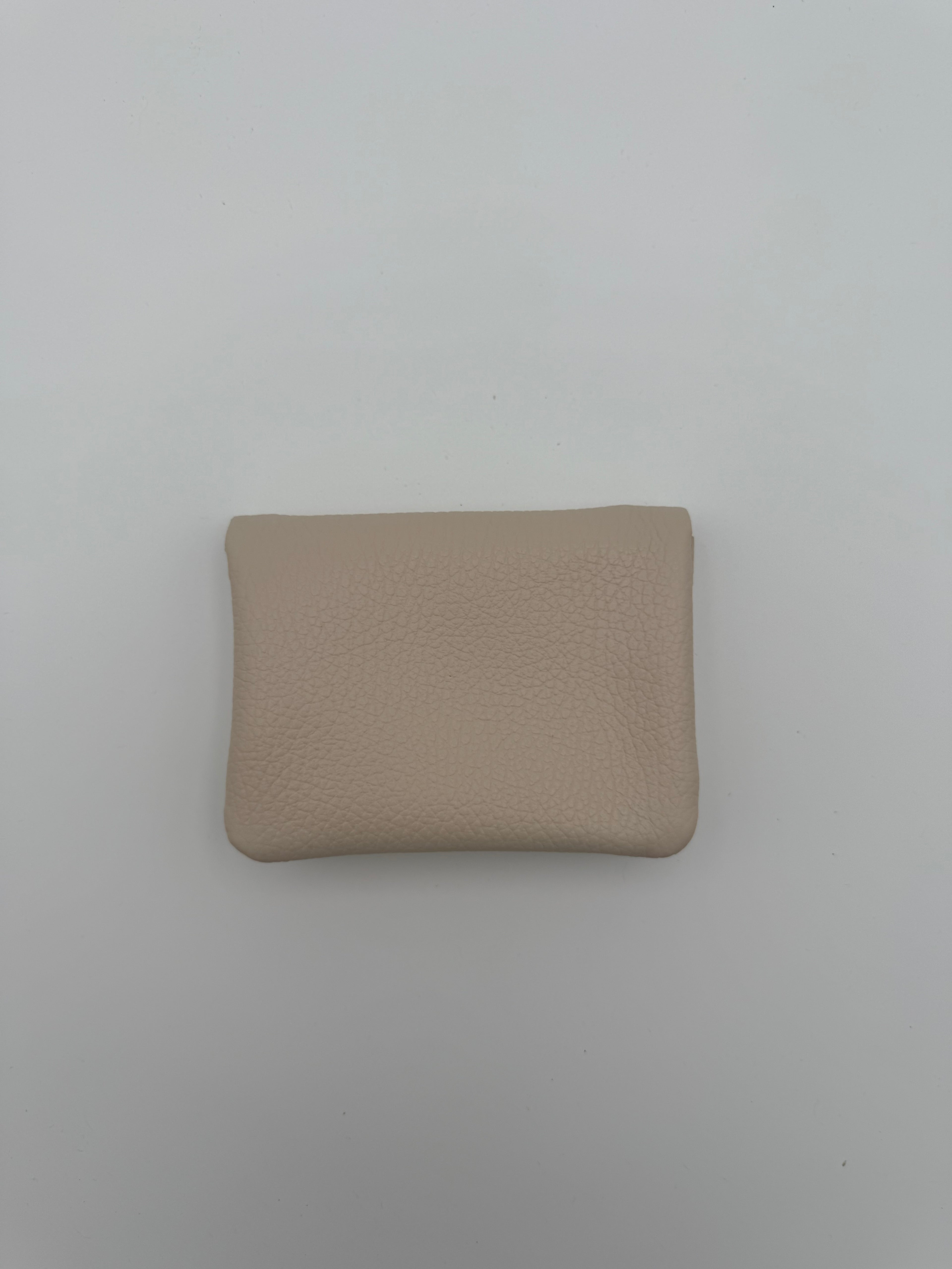 Leather wallet - Metallic gold