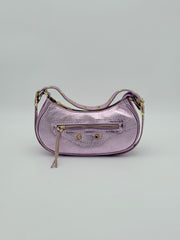 Torino shoulder bag - Metallic lilac
