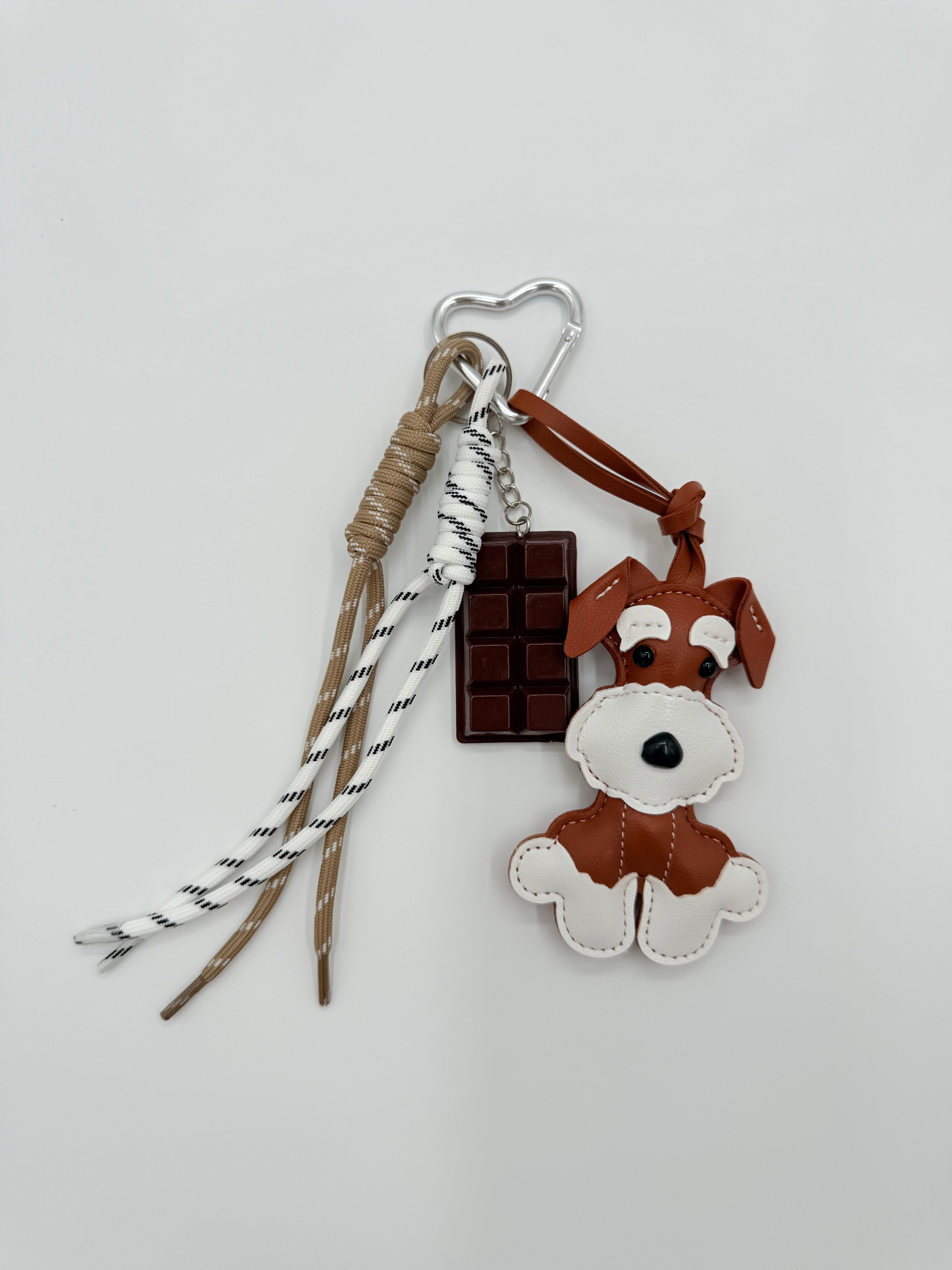 Bag charm Schnautzer Milo - Brown