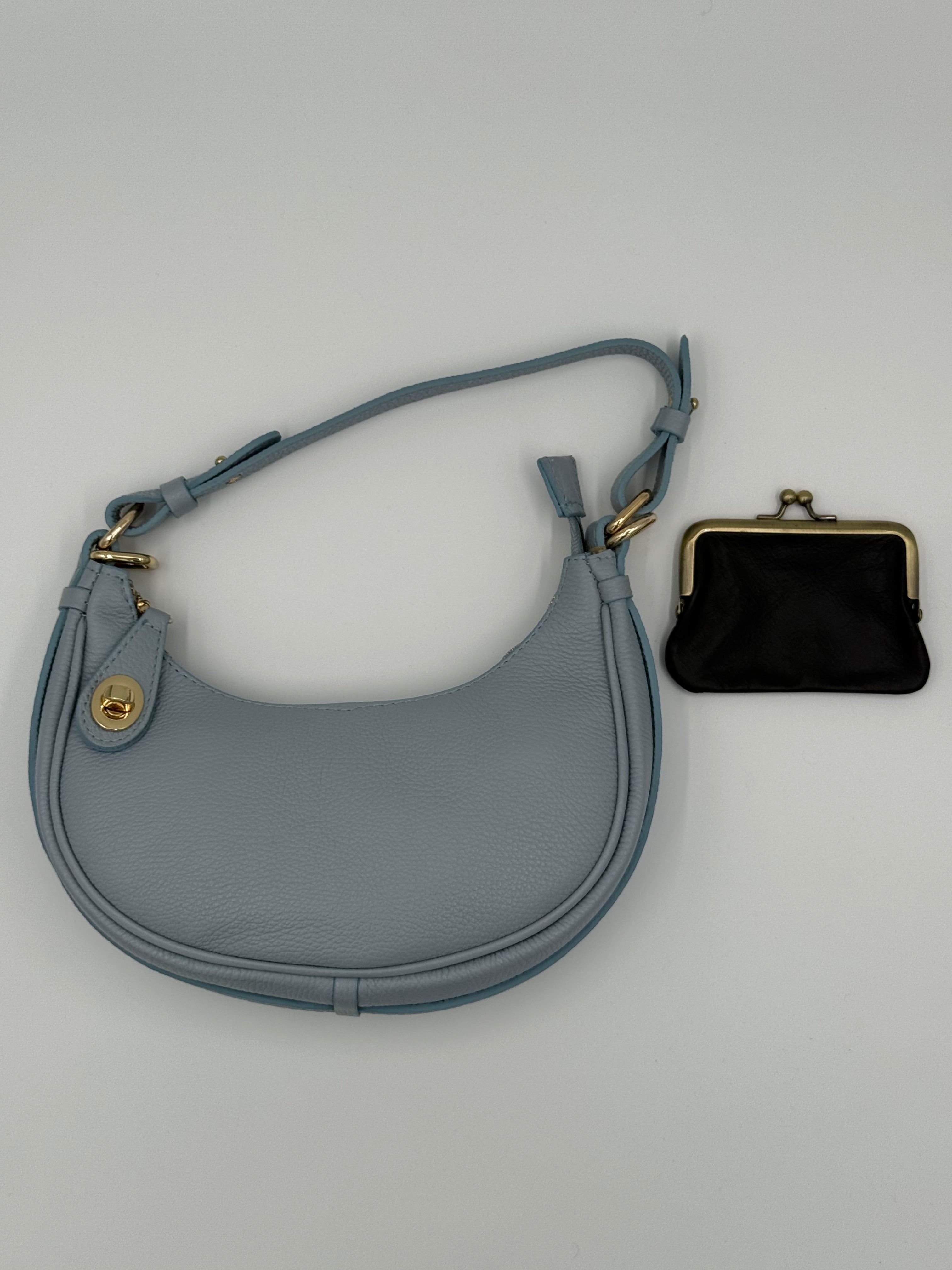 Siena schoudertas - Babyblauw