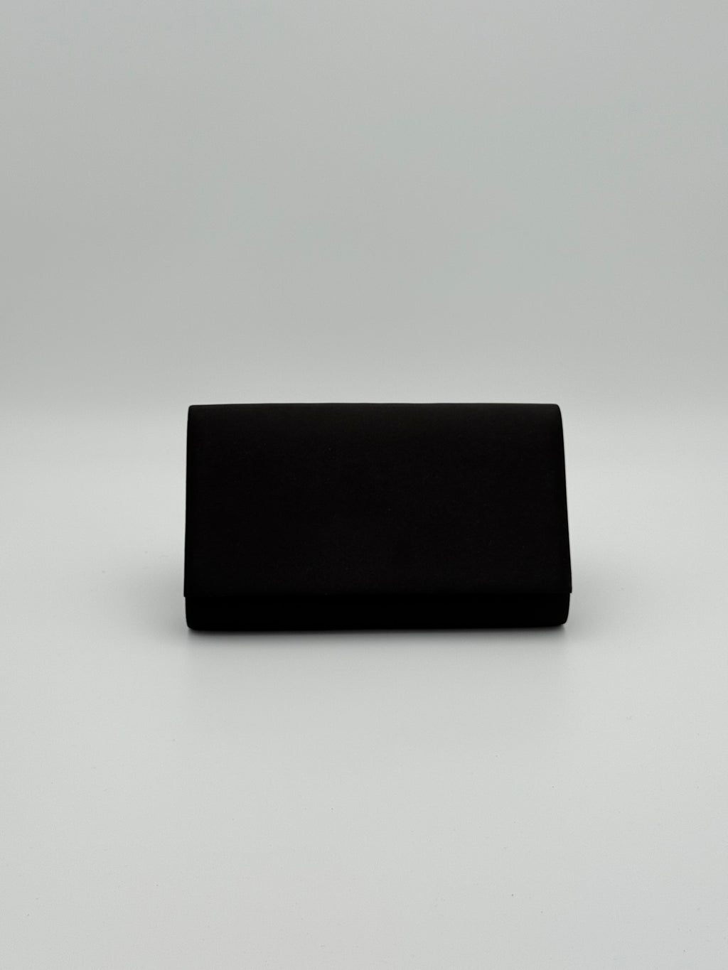 Satijnen clutch - Zwart