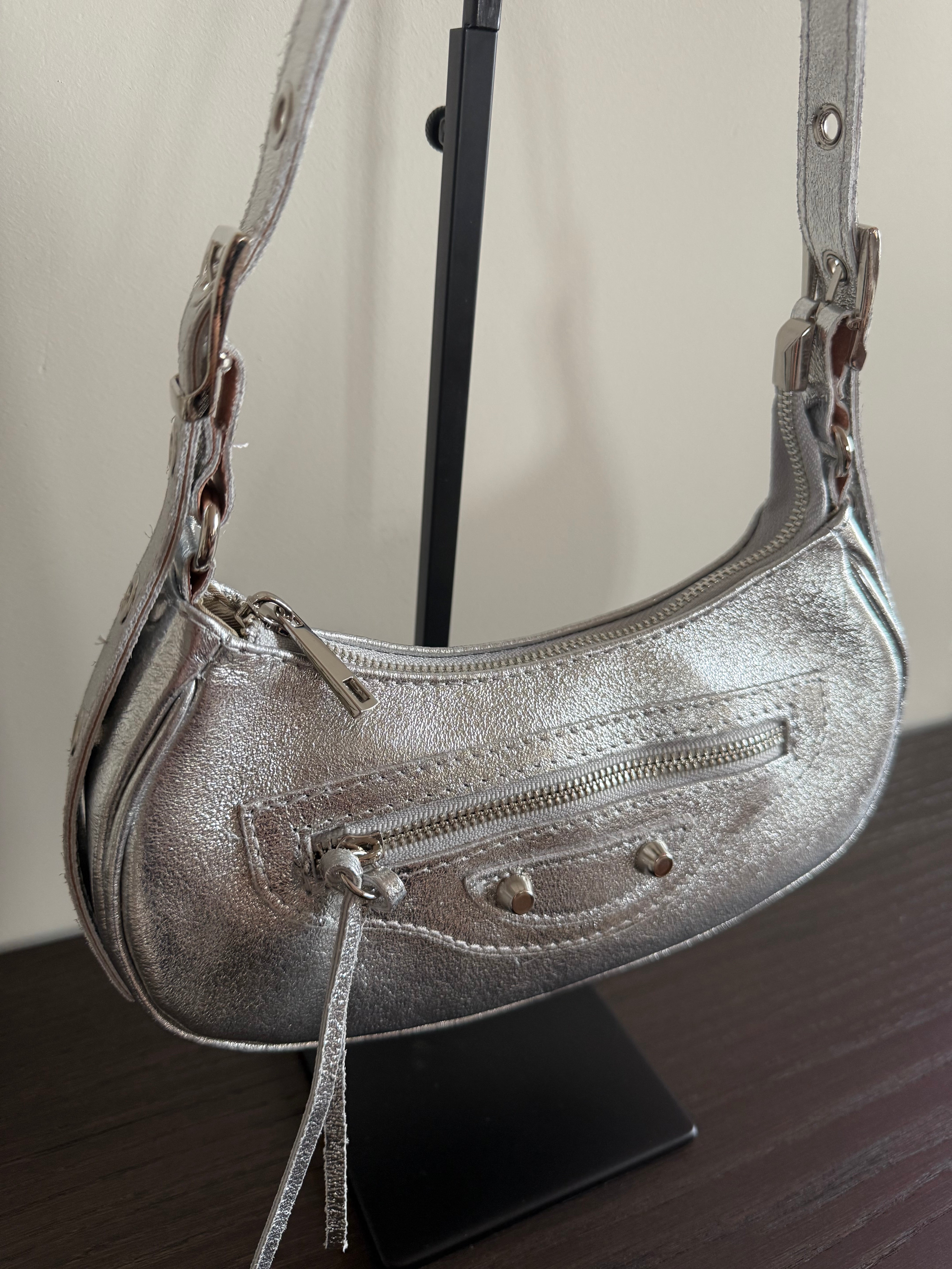 Torino Bag Metallic Zilver