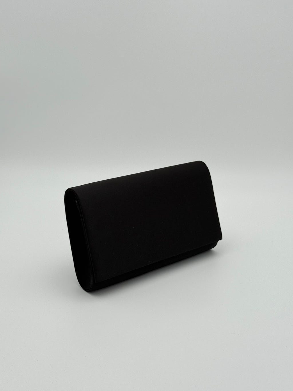 Satijnen clutch - Zwart