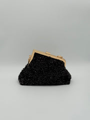 Sequin clutch - Black