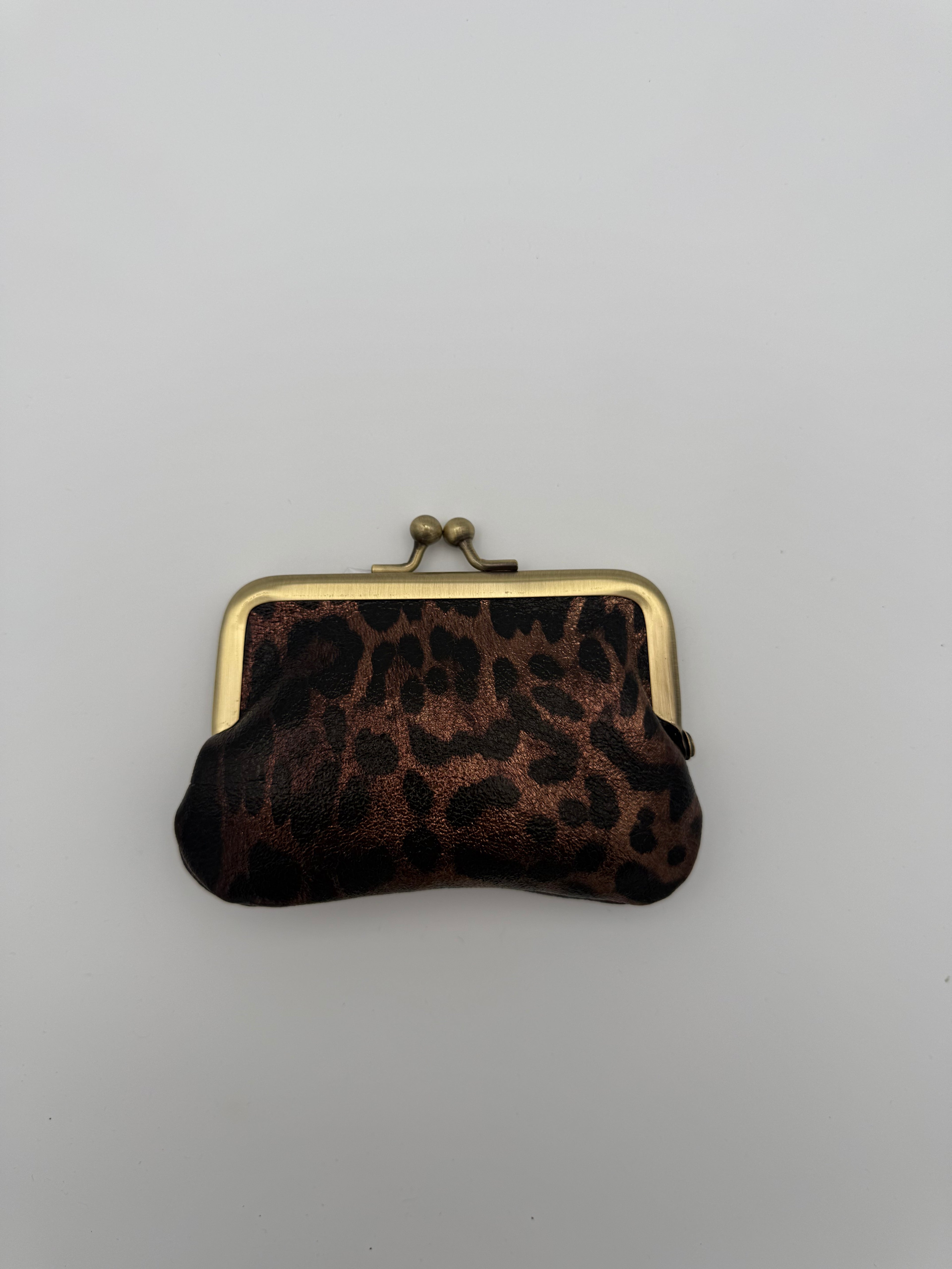 Clip wallet - Metallic gold