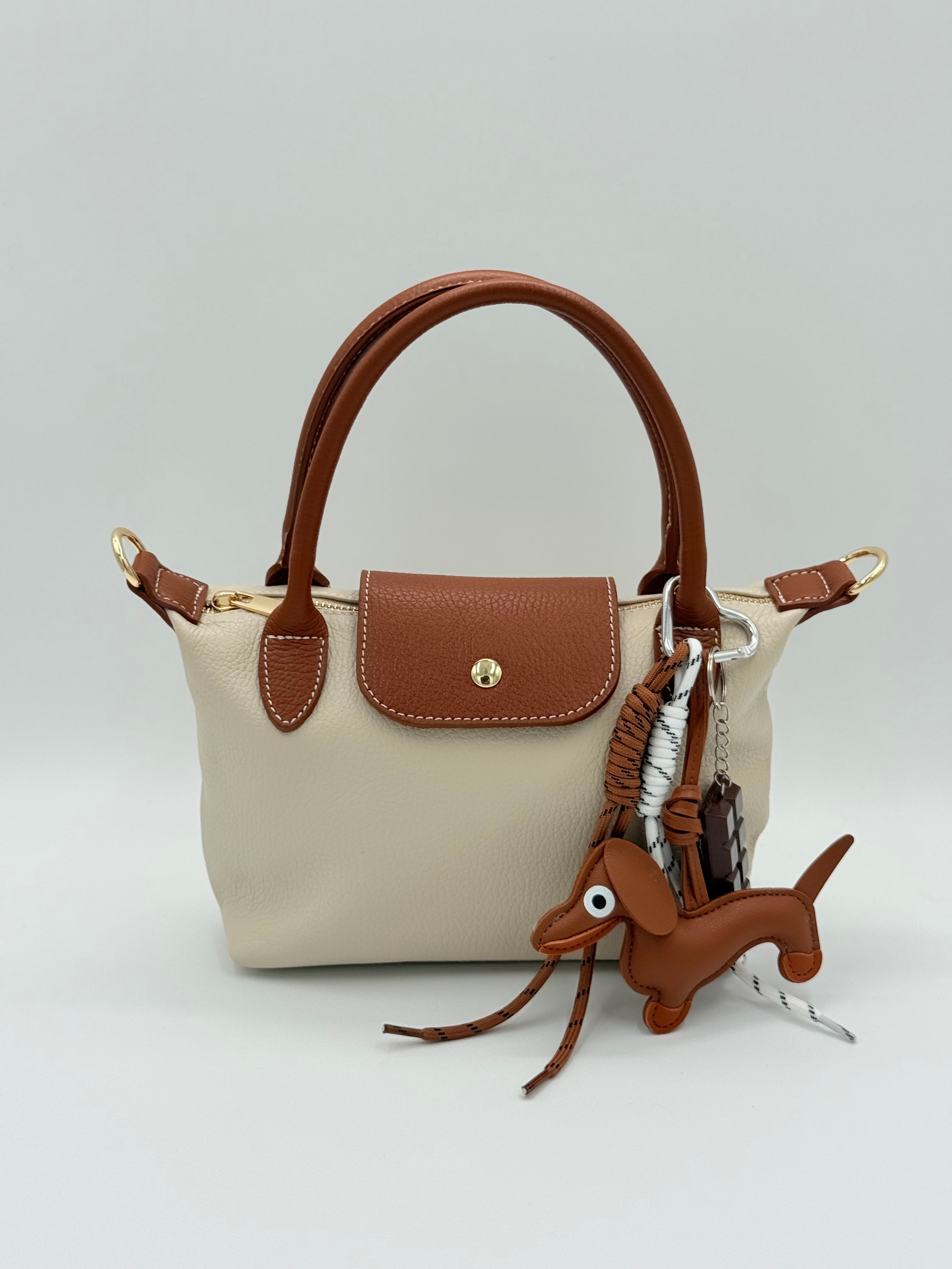 Bag charm Dachshund Luna - Brown