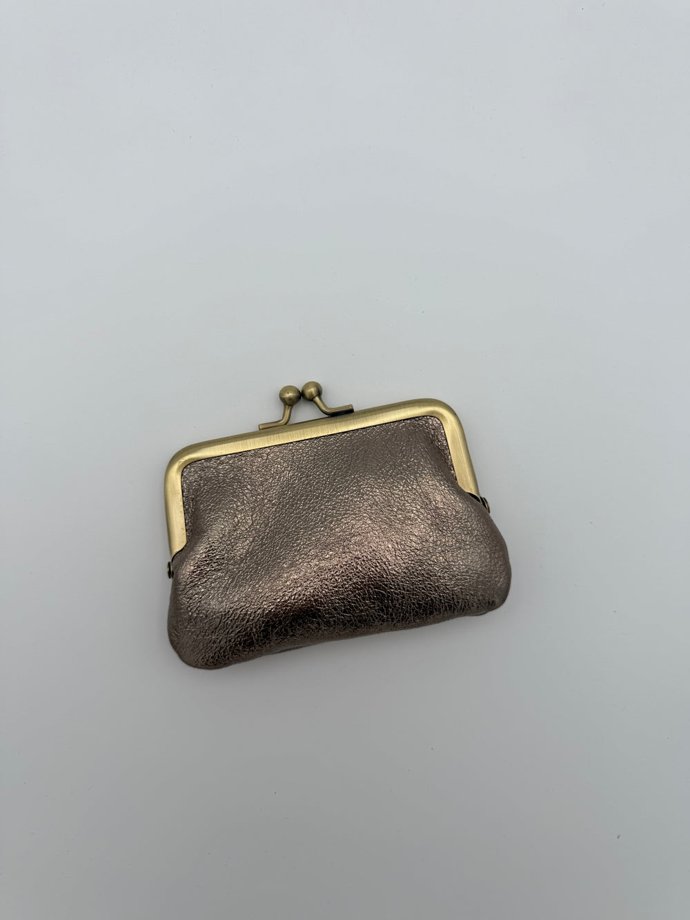 Knipportemonnee - Metallic brons